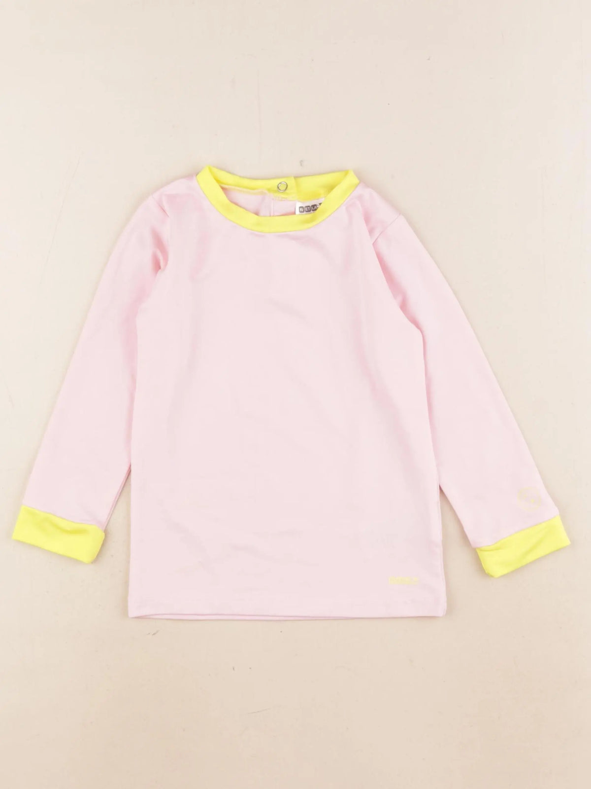 kietla - tee-shirt de bain rose - 3/4 ans