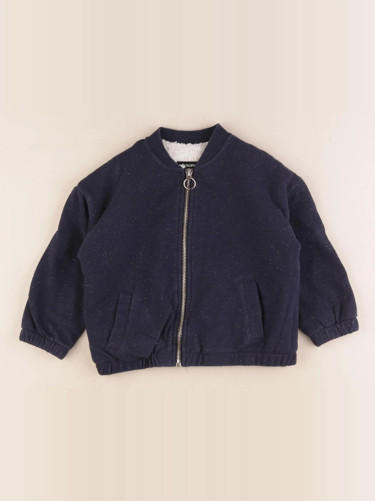 Monoprix - sweat bleu - 4 ans