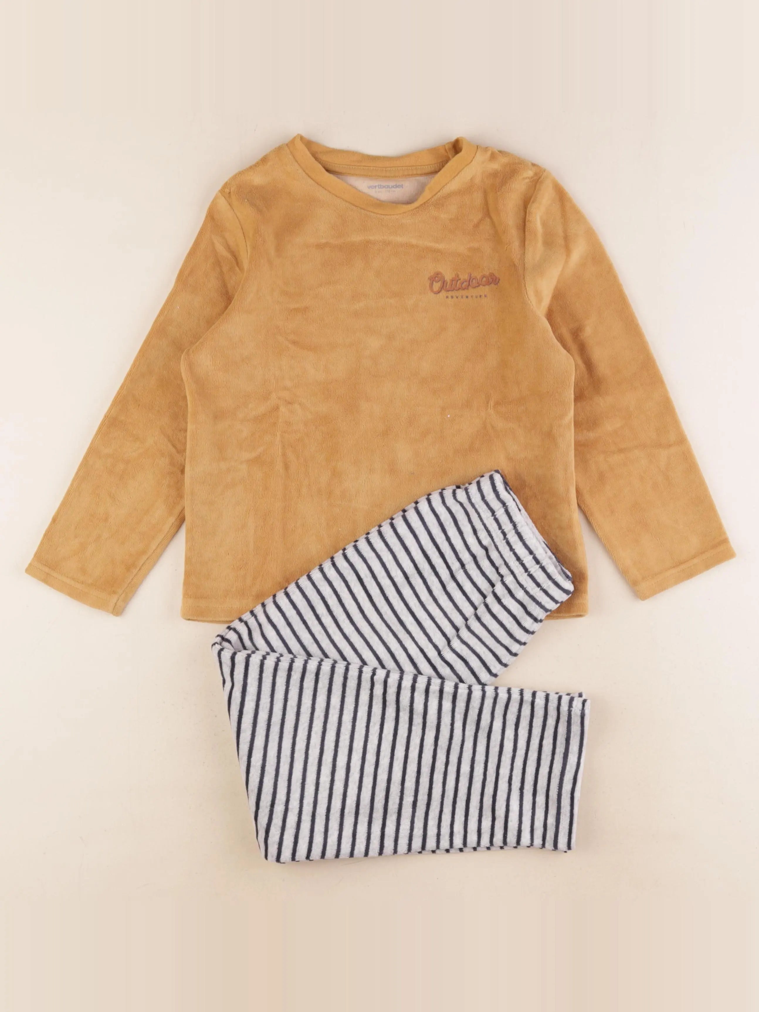 Vertbaudet - pyjama marron - 6 ans