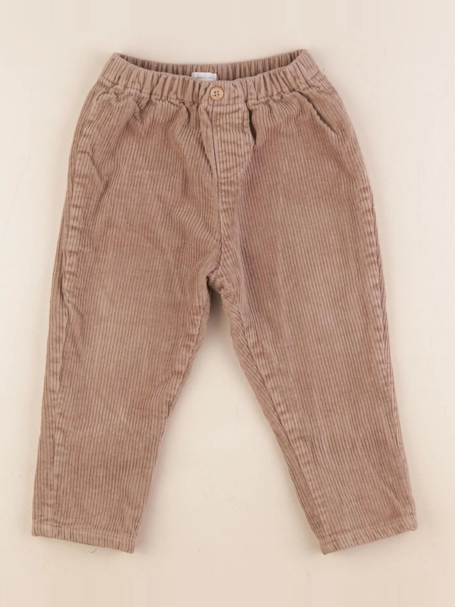 Vertbaudet - pantalon marron - 18 mois