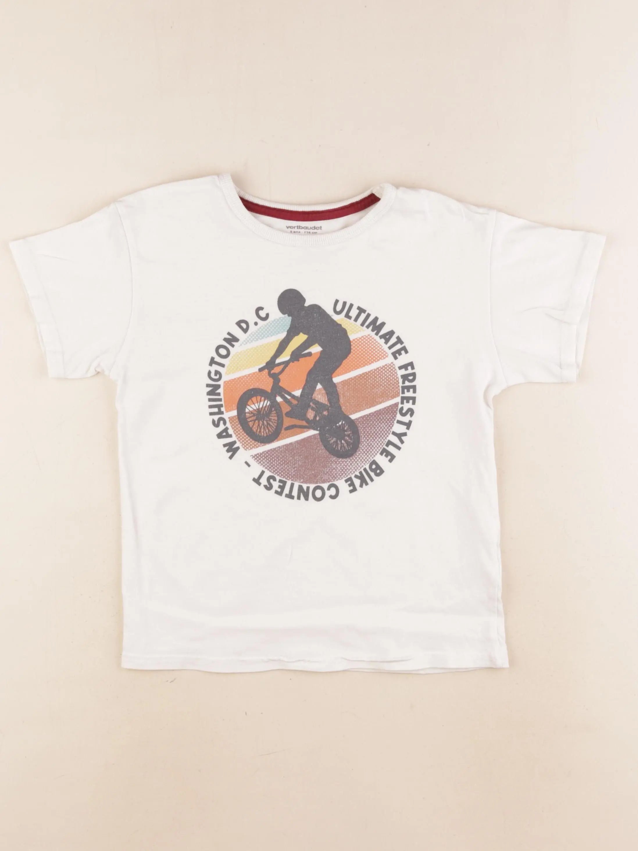 Vertbaudet - tee-shirt multicolore - 6 ans
