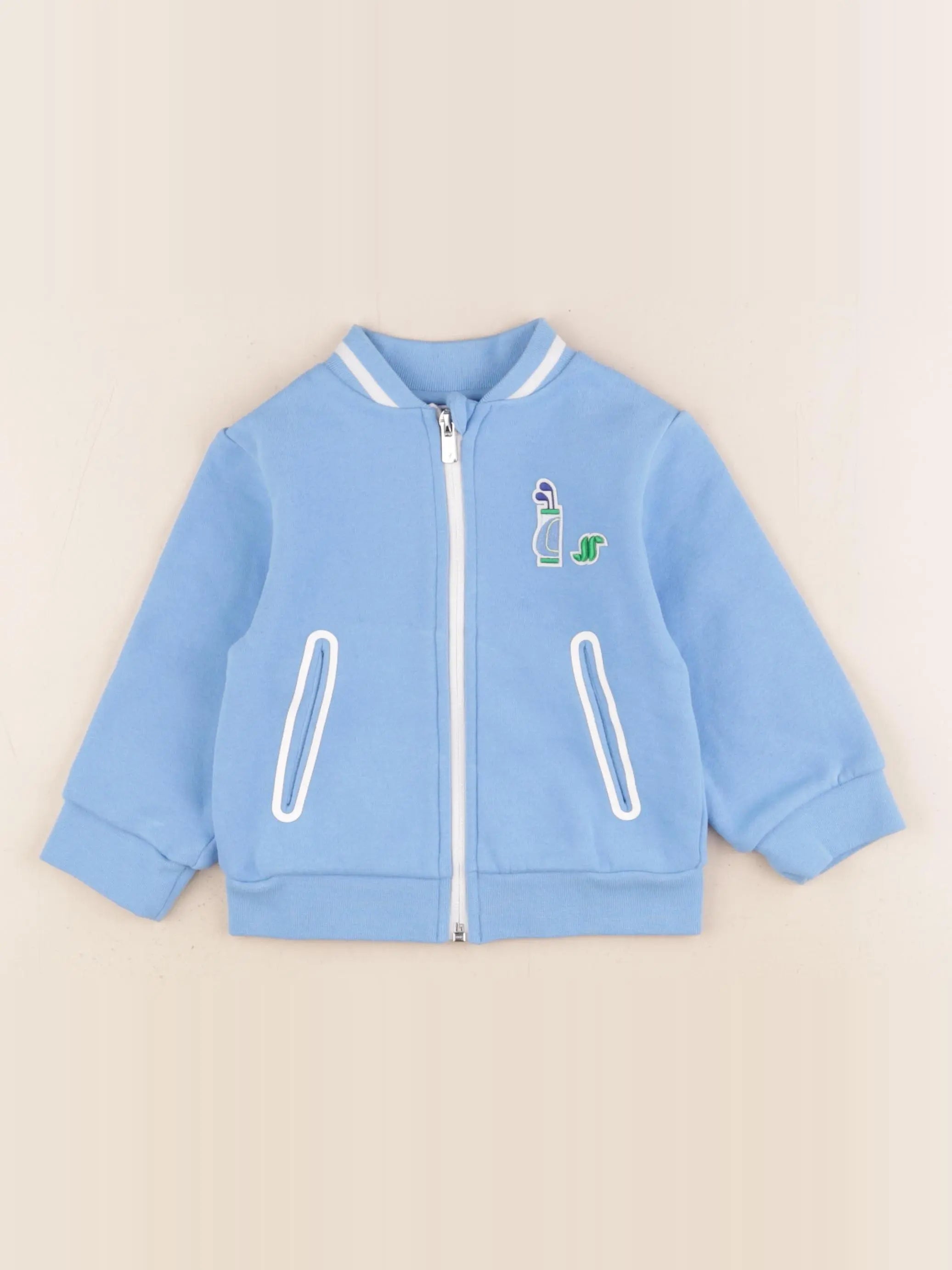 Jacadi - sweat bleu - 24 mois