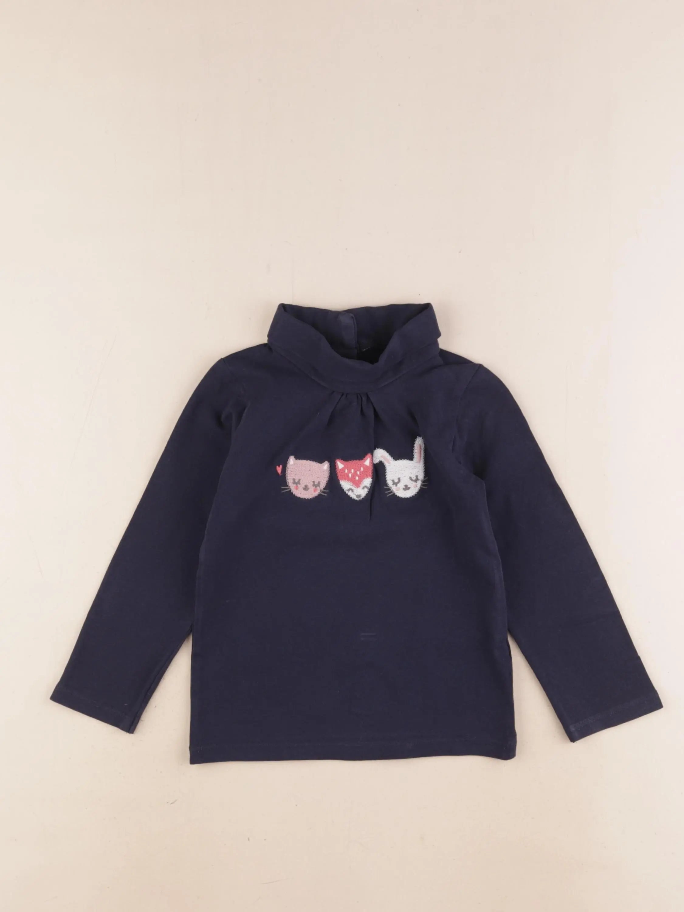 Vertbaudet - sous-pull bleu - 3 ans