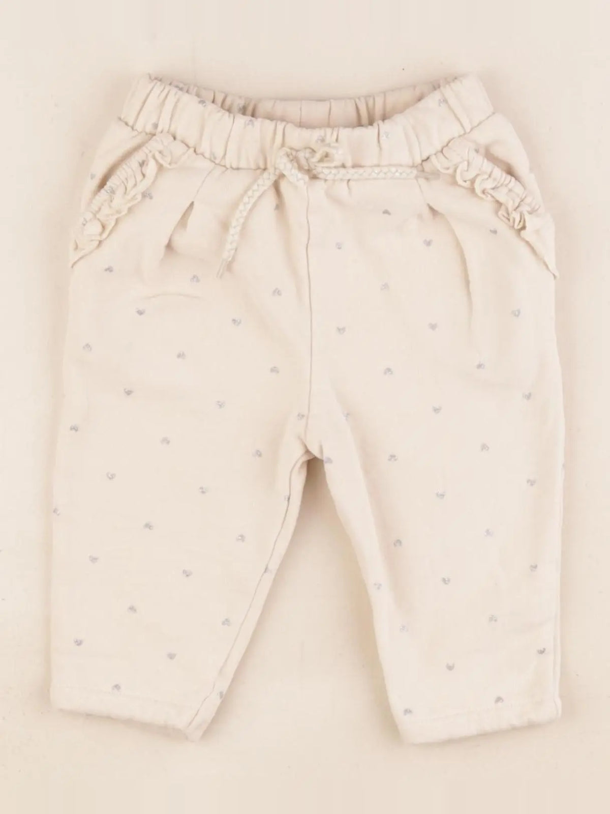 Vertbaudet - jogging beige - 9 mois