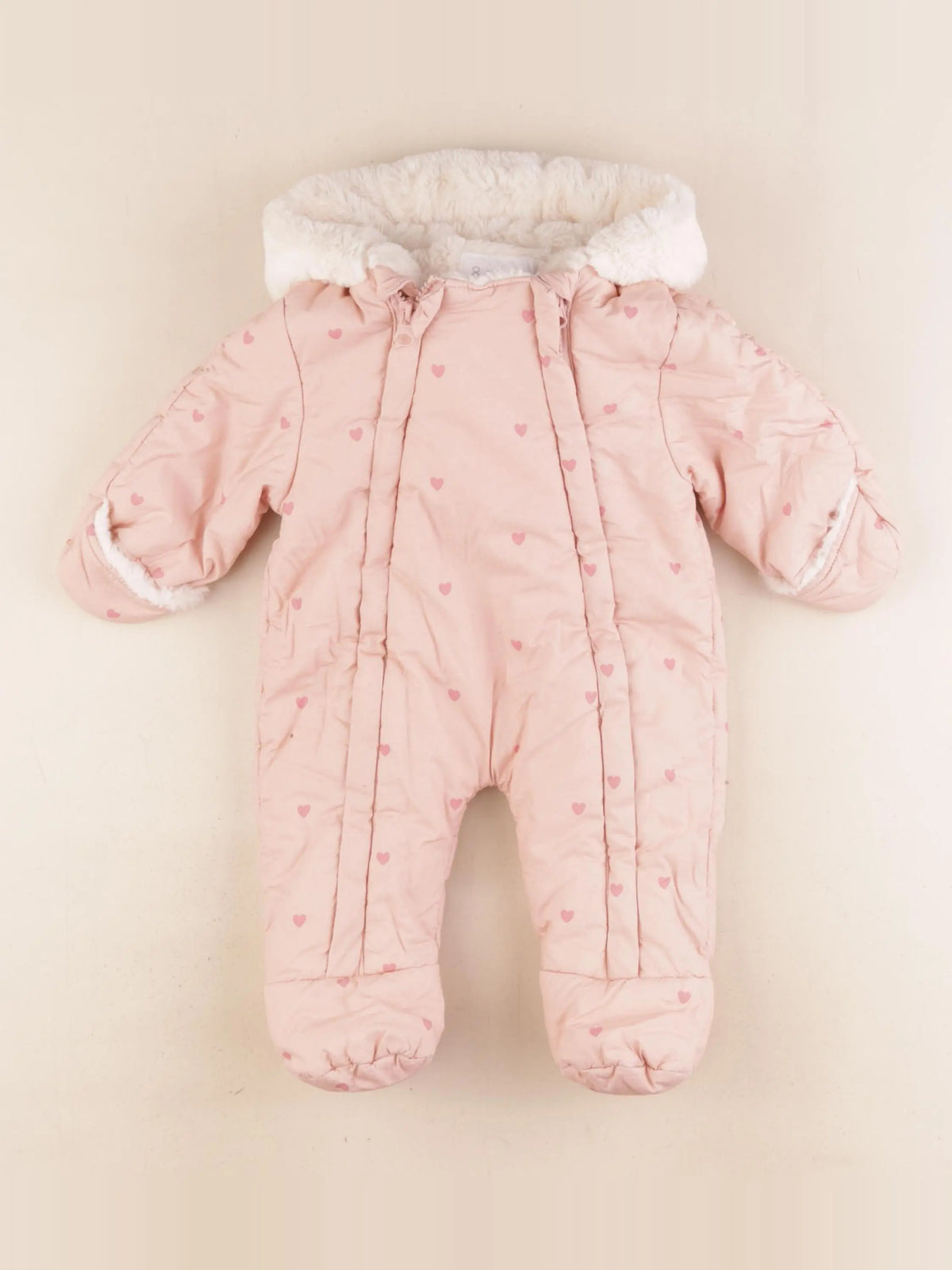 Vertbaudet - combi-pilote rose - 3 mois