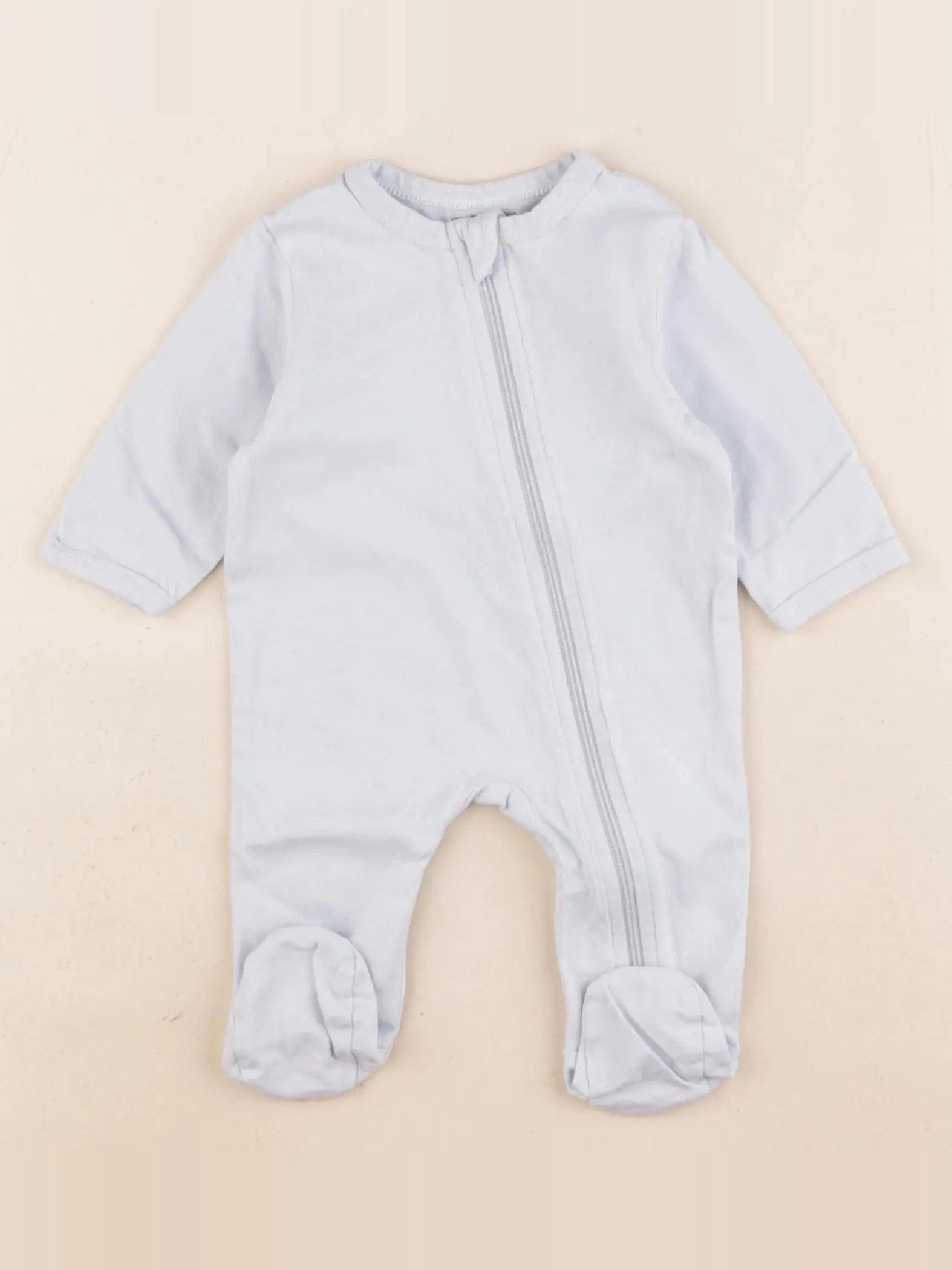Vertbaudet - pyjama coton bleu - 1 mois