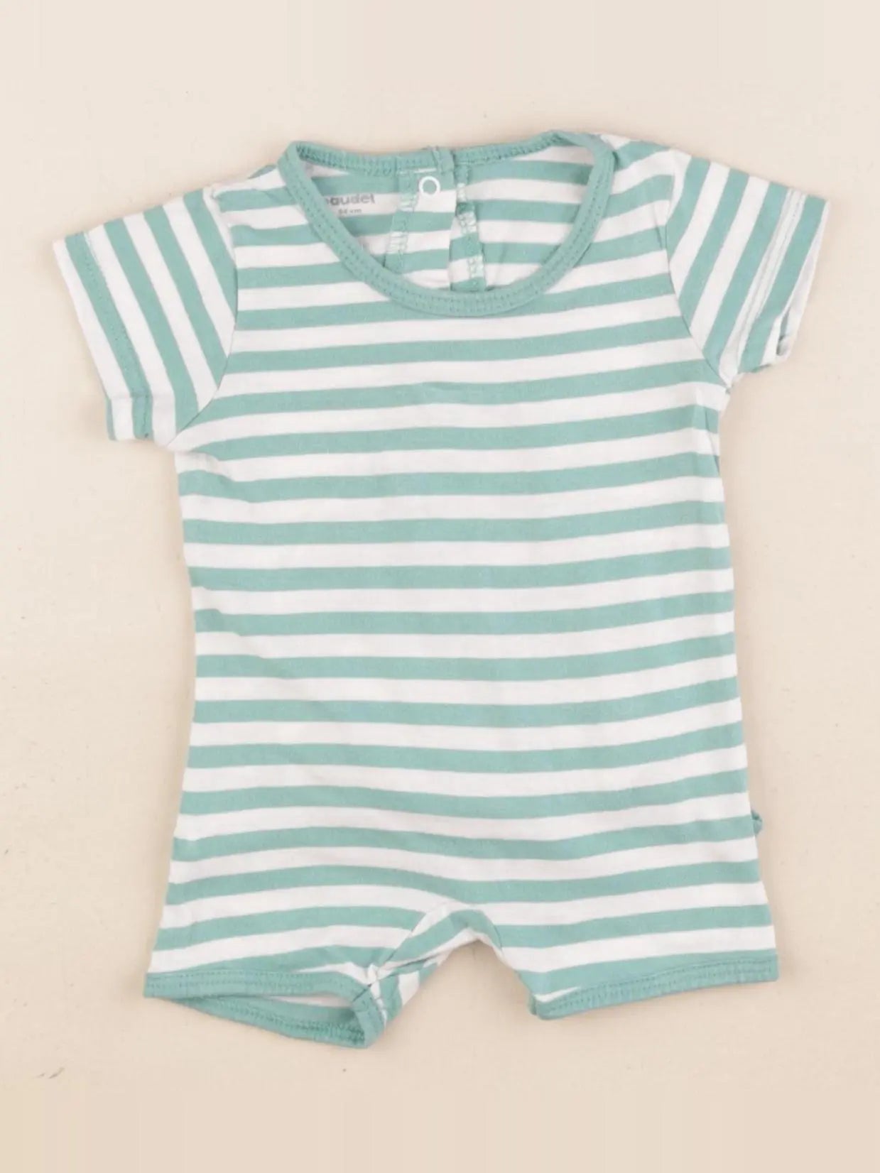 Vertbaudet - pyjama coton vert - 1 mois