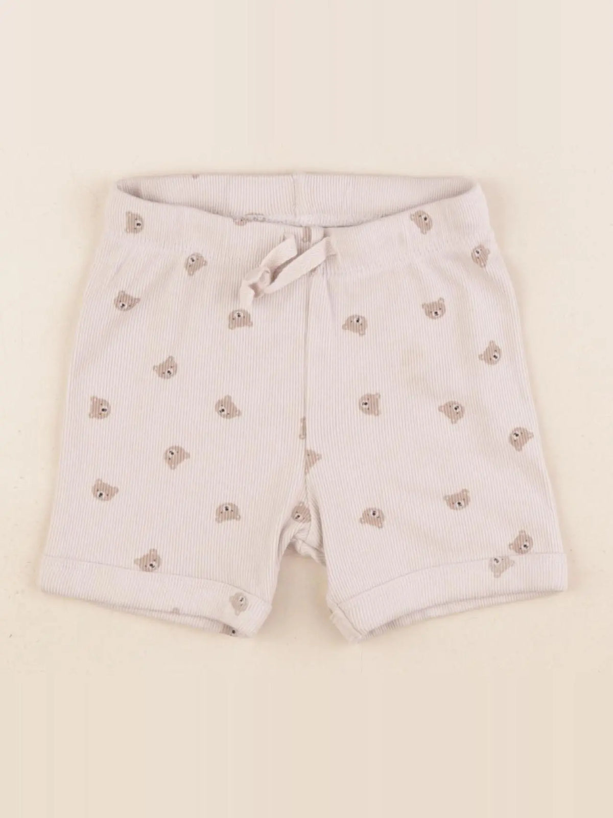 H&M - short beige - 12/18 mois