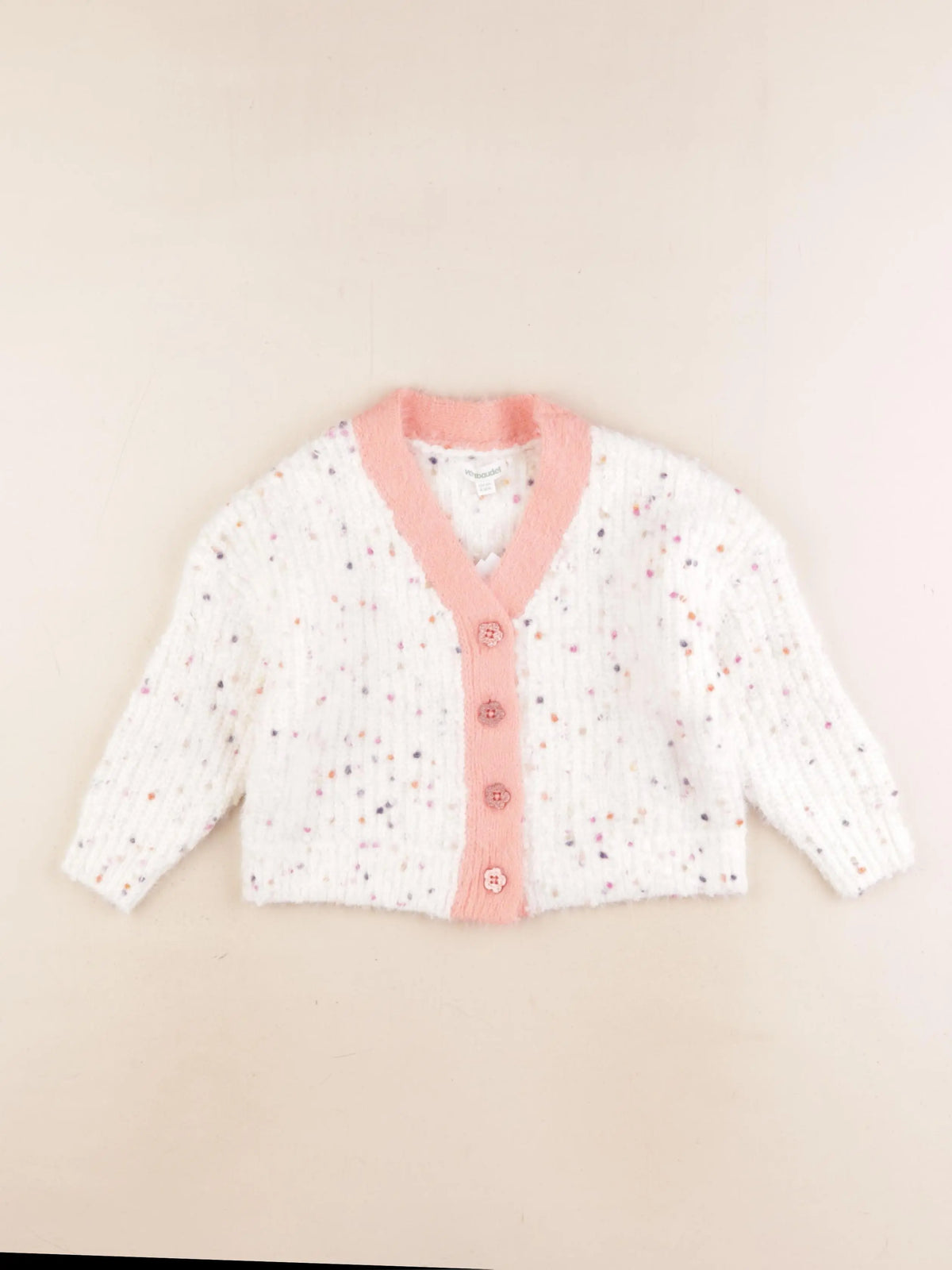 Vertbaudet - gilet multicolore - 4 ans