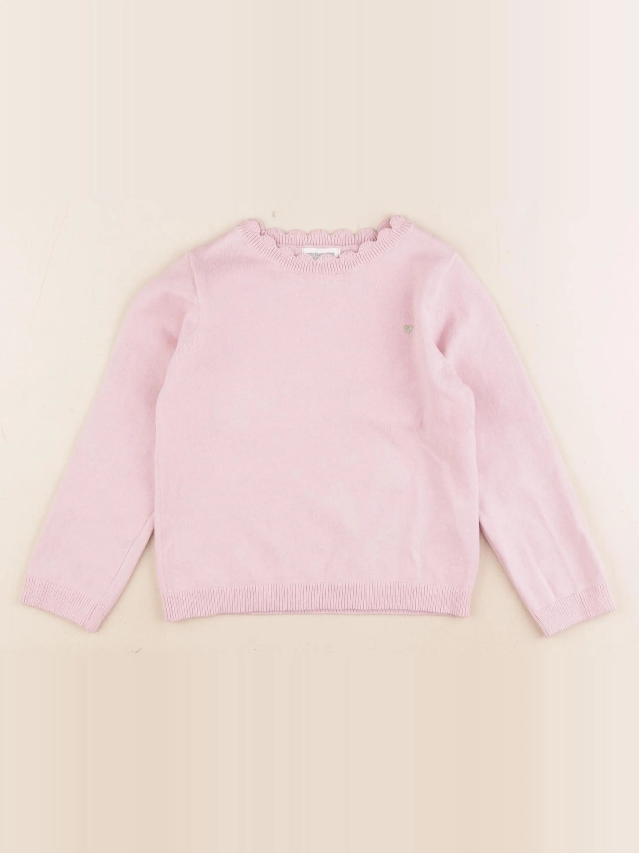 Vertbaudet - pull rose - 4 ans