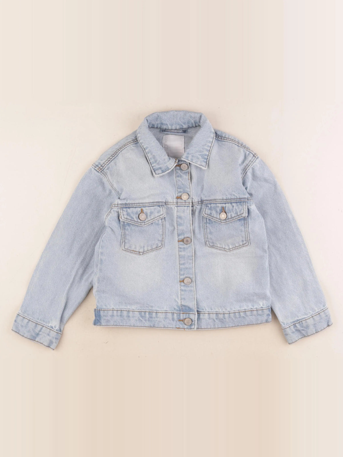 Vertbaudet - veste imprimé au dos bleu - 6 ans