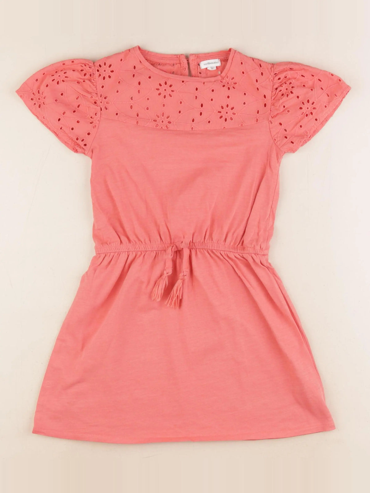Vertbaudet - robe orange - 6 ans