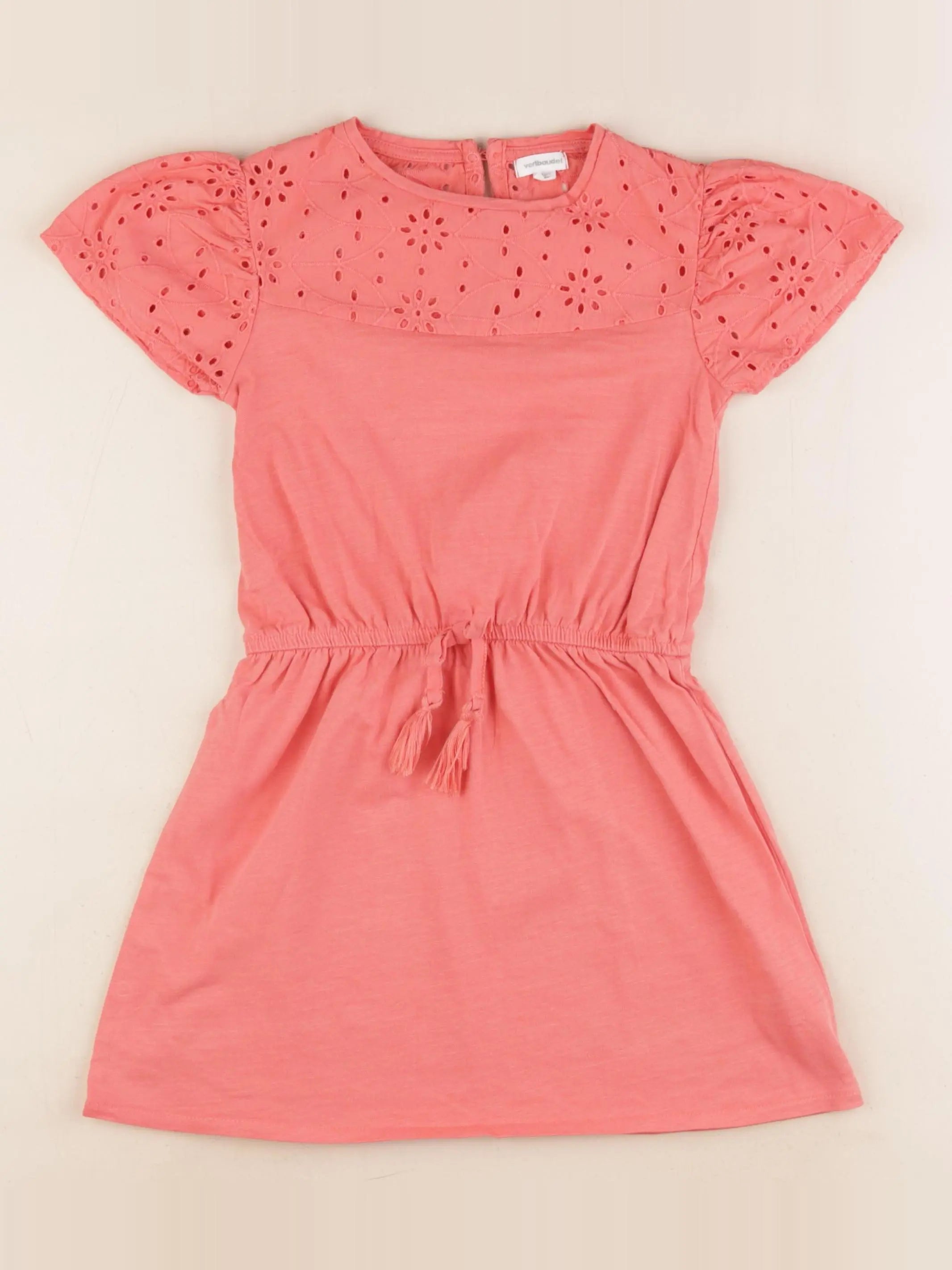 Vertbaudet - robe orange - 6 ans