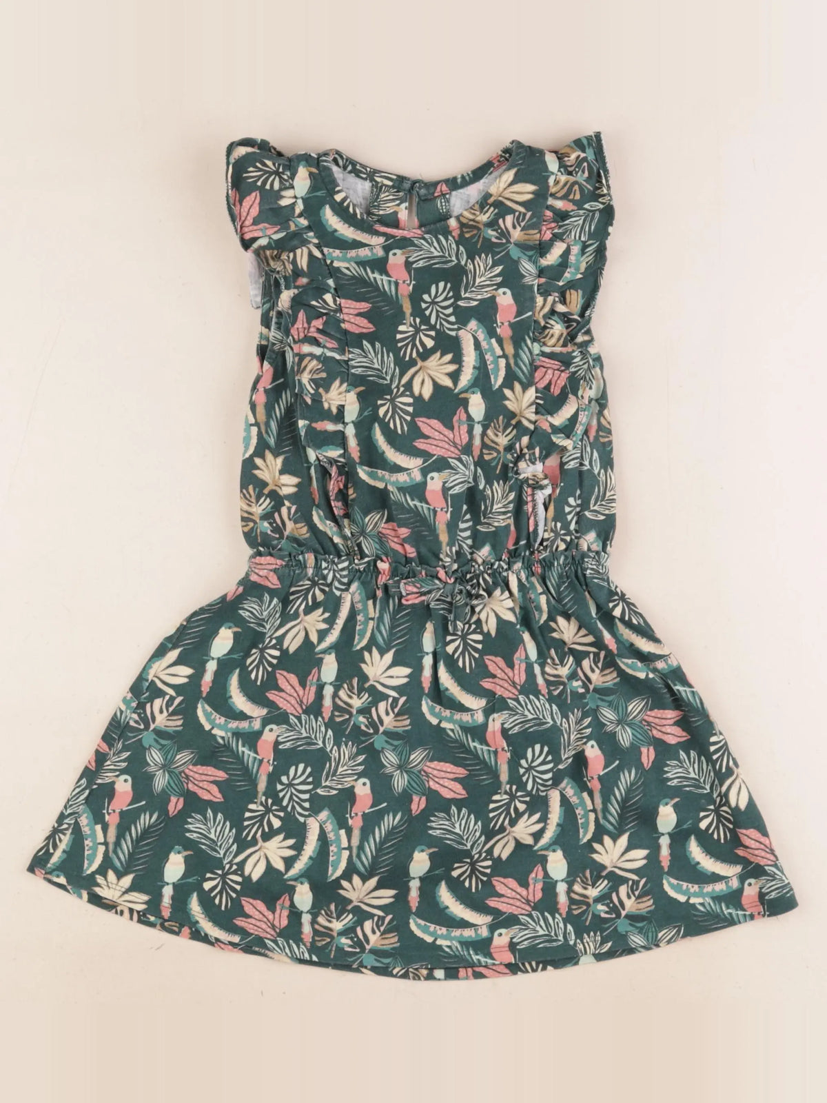 Vertbaudet - robe multicolore - 4 ans