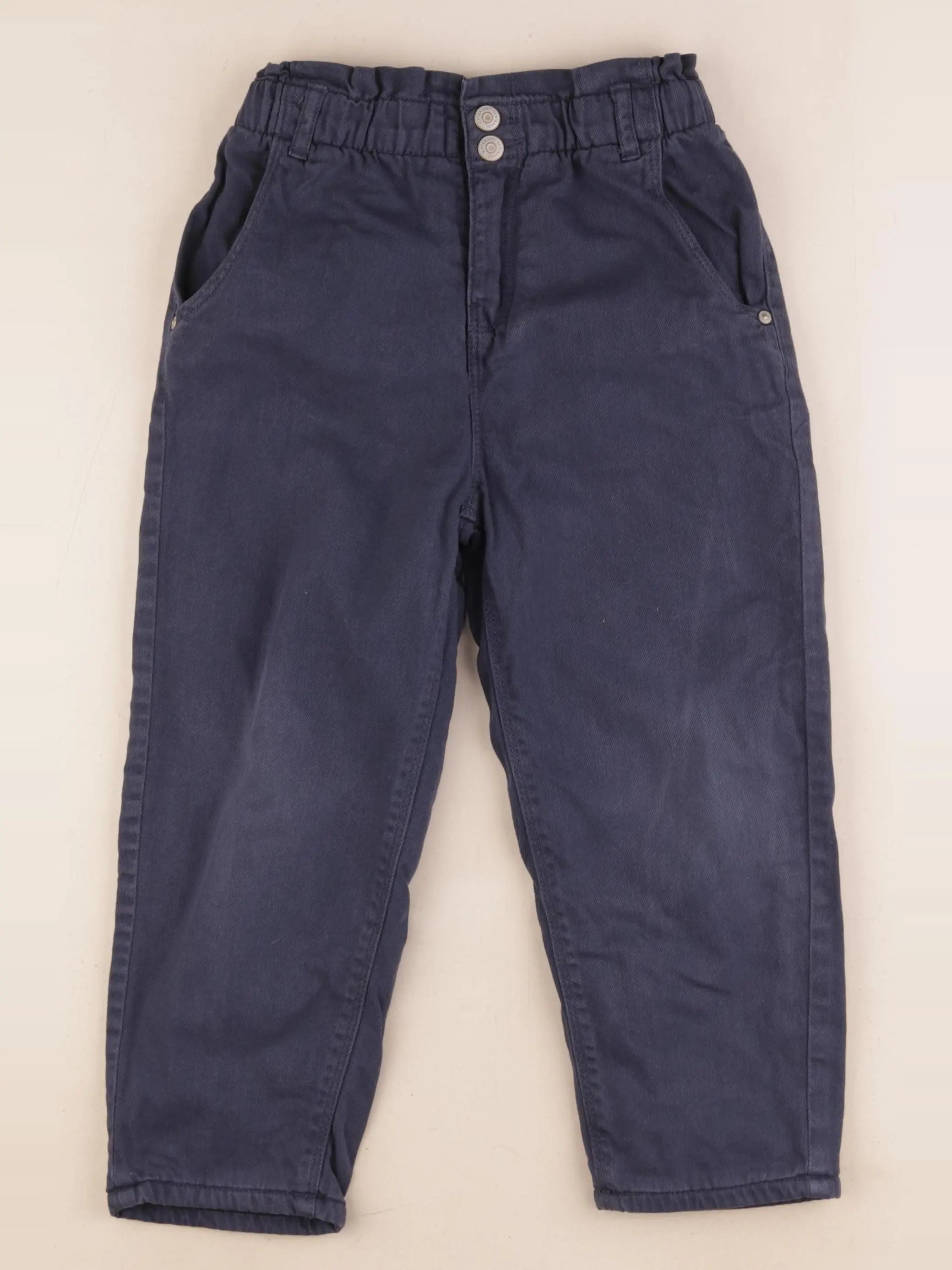 Vertbaudet - pantalon doublé bleu - 6 ans