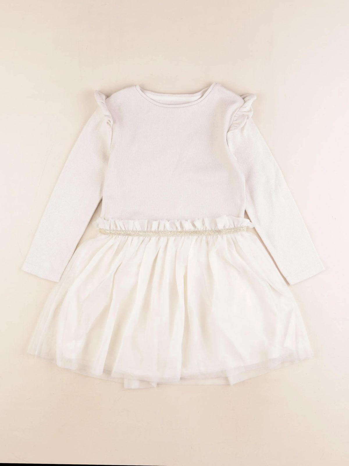 Vertbaudet - robe beige - 5 ans
