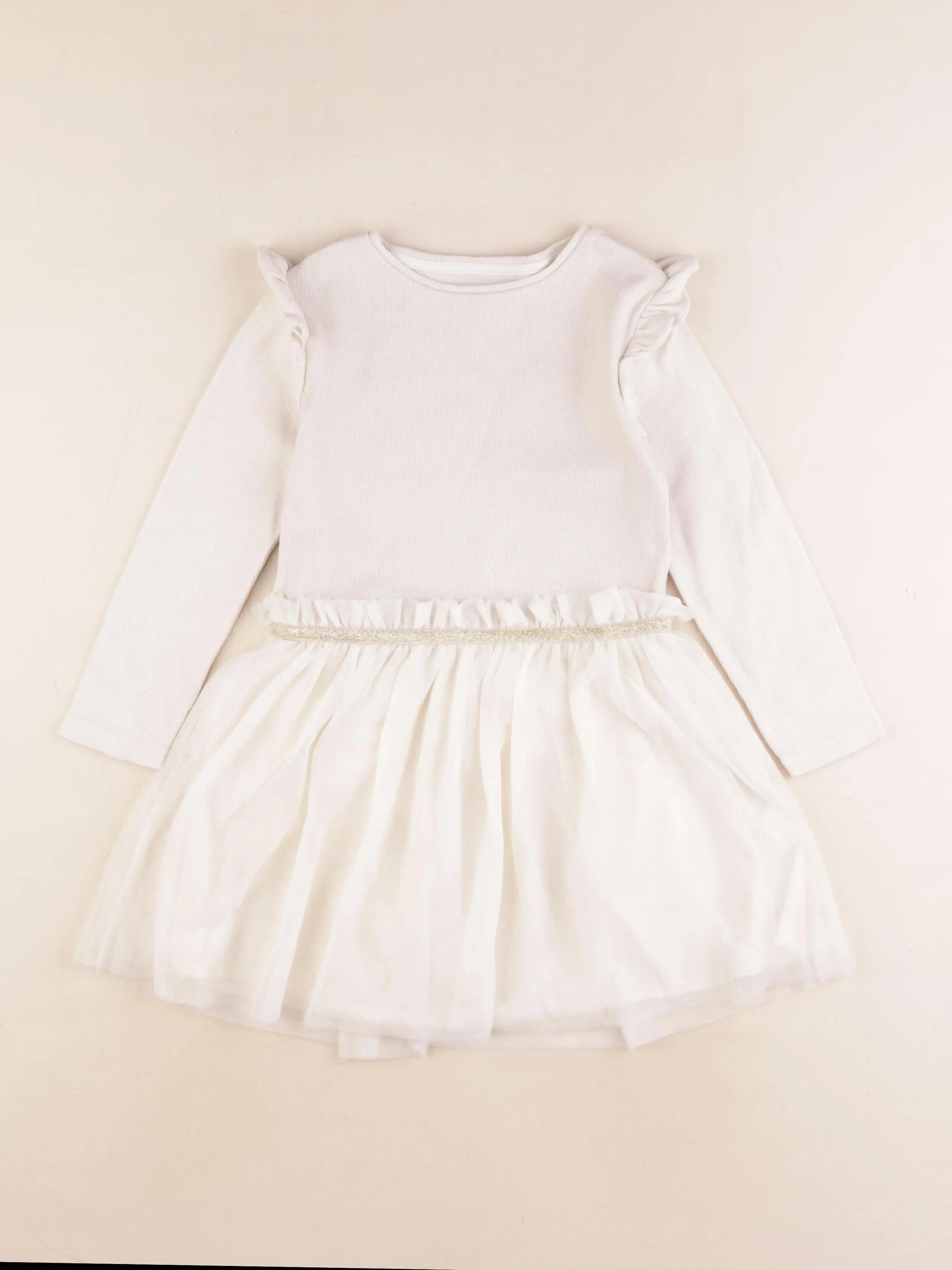 Vertbaudet - robe beige - 5 ans