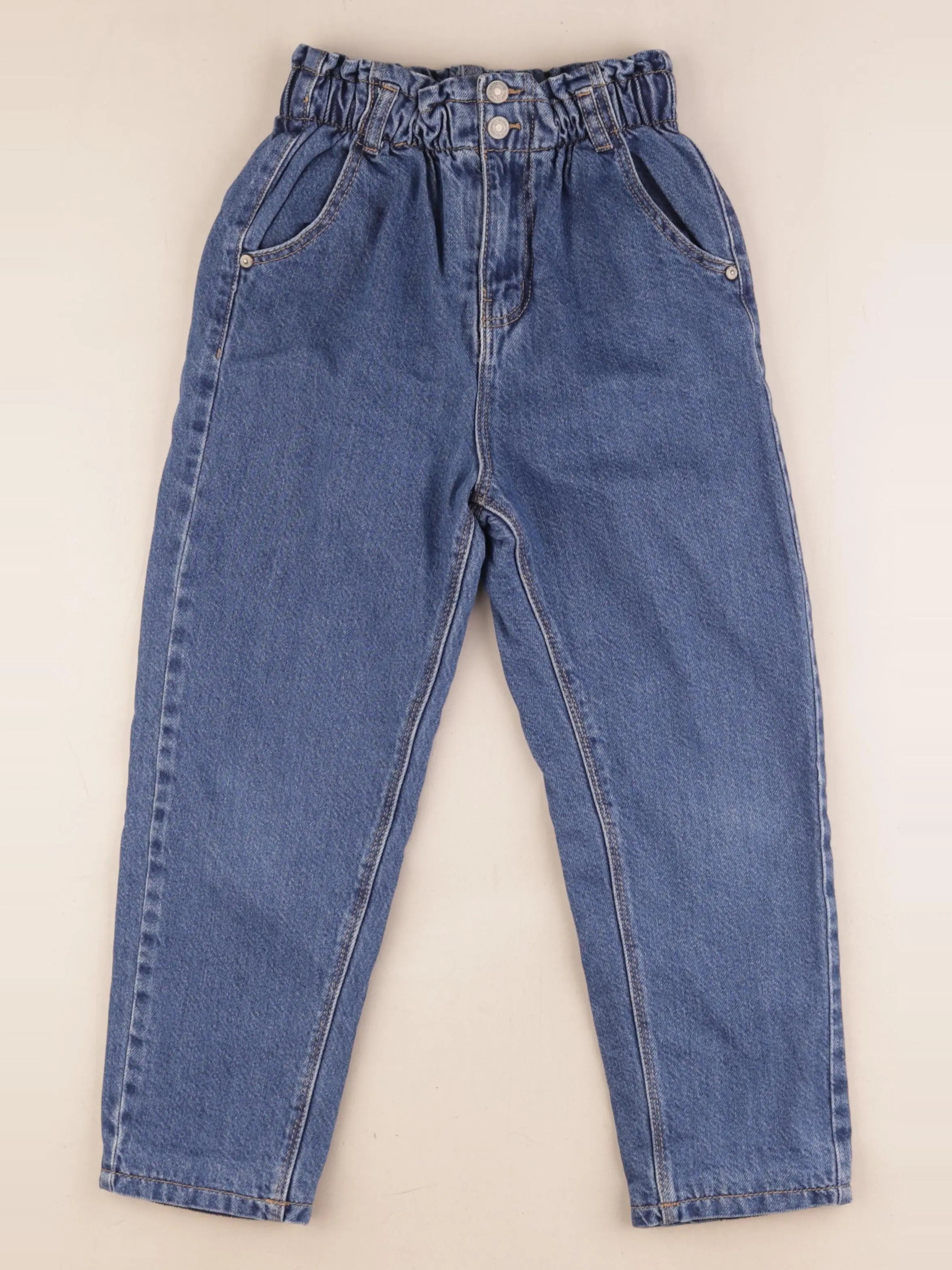 Vertbaudet - jean doublé bleu - 8 ans