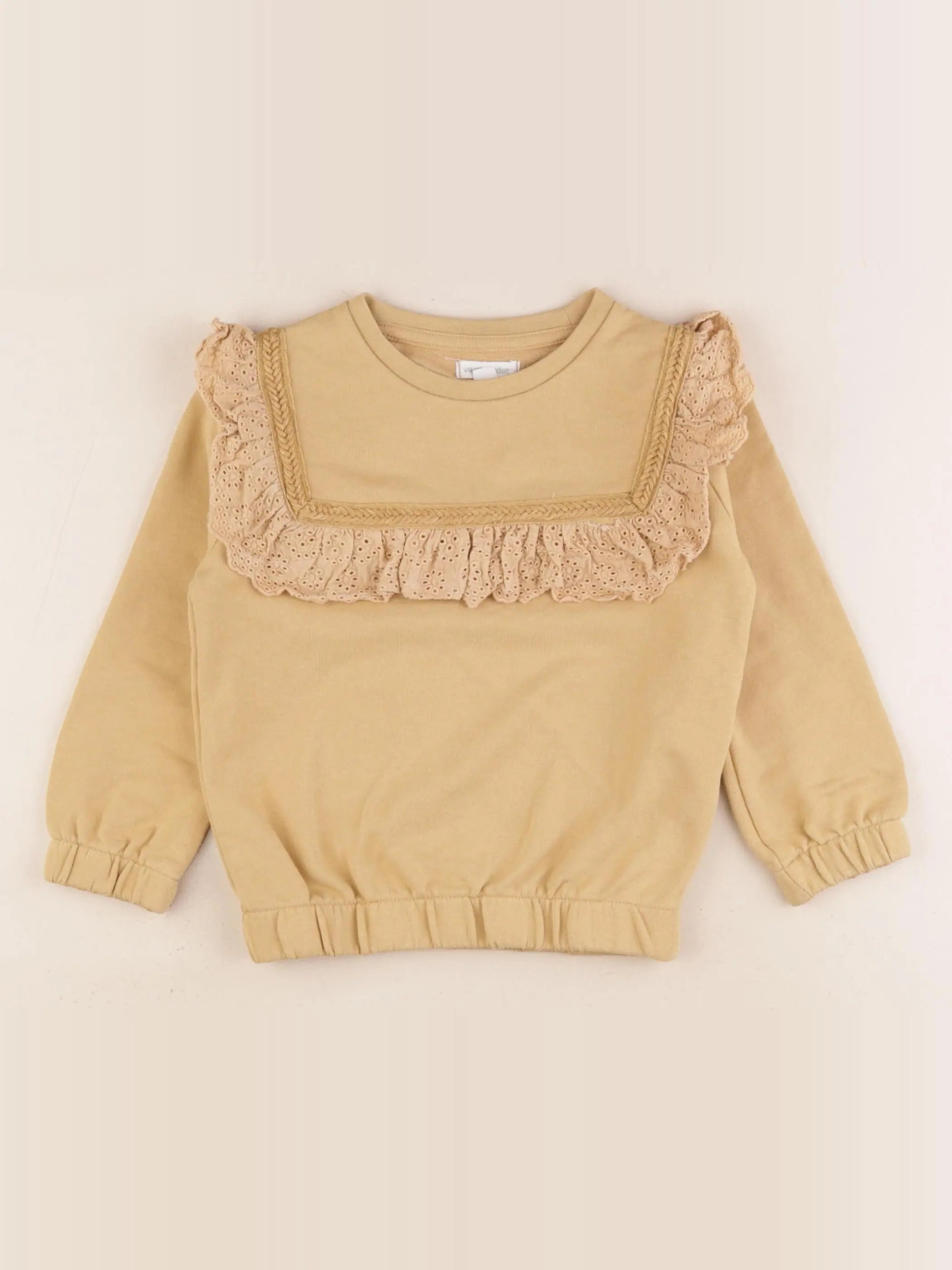 Vertbaudet - sweat jaune - 3 ans