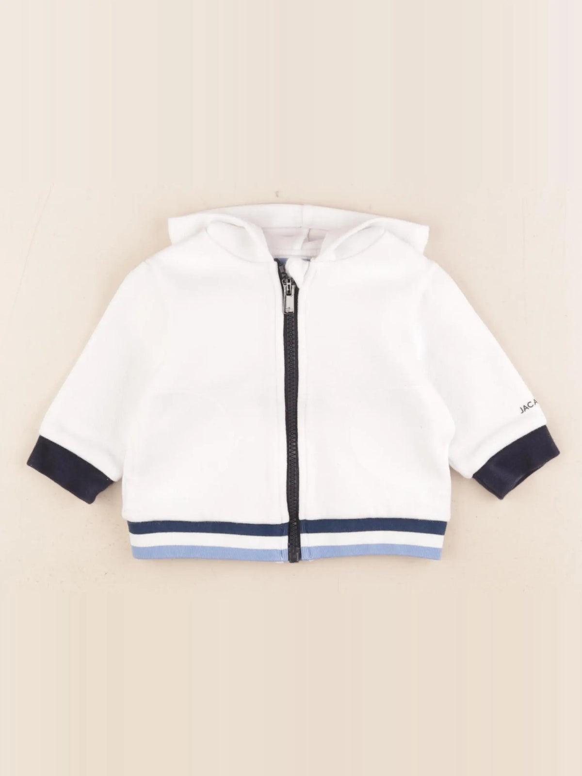 Jacadi - sweat blanc - 6 mois