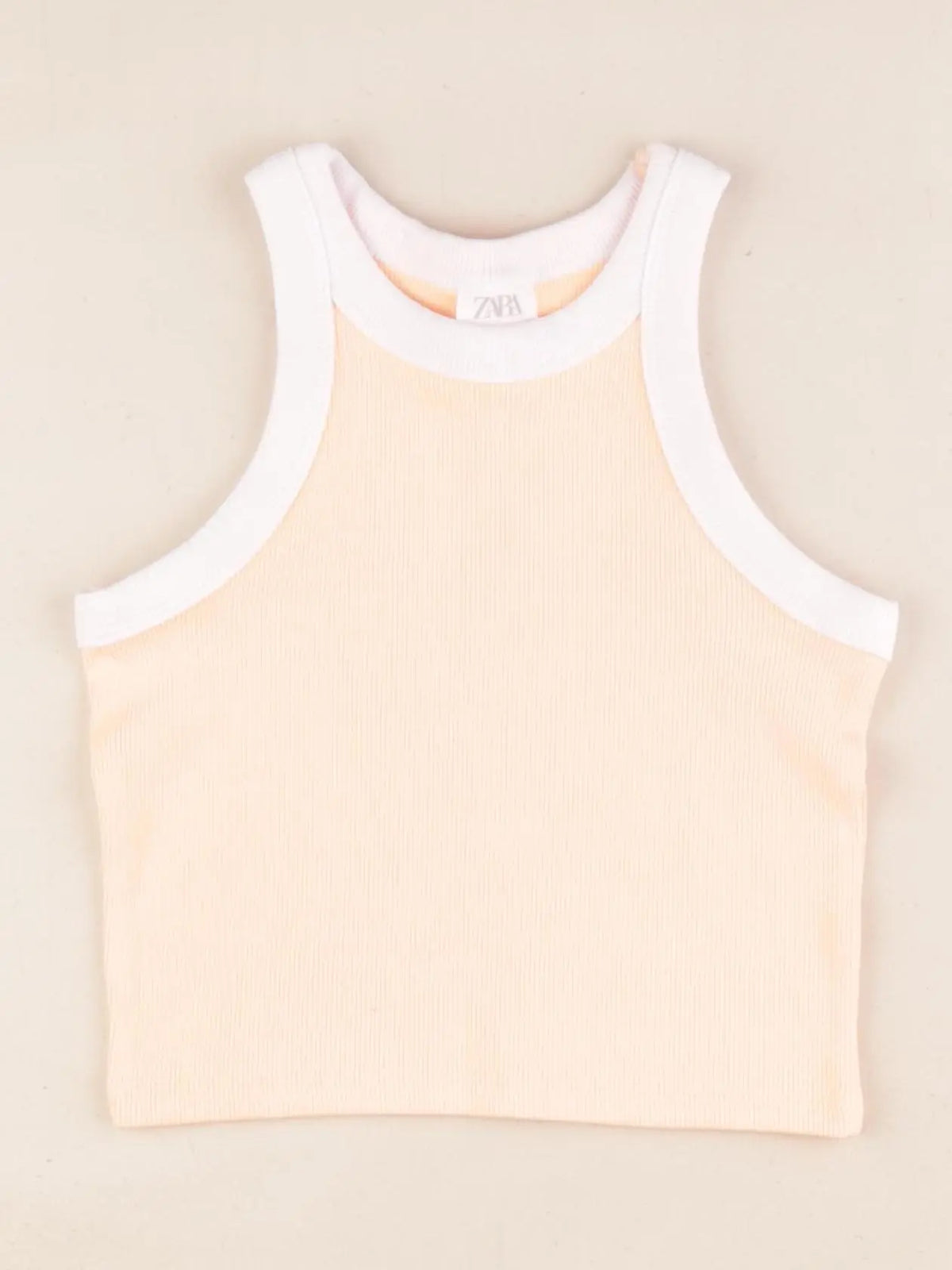 Zara - débardeur orange fluo - 6/7 ans