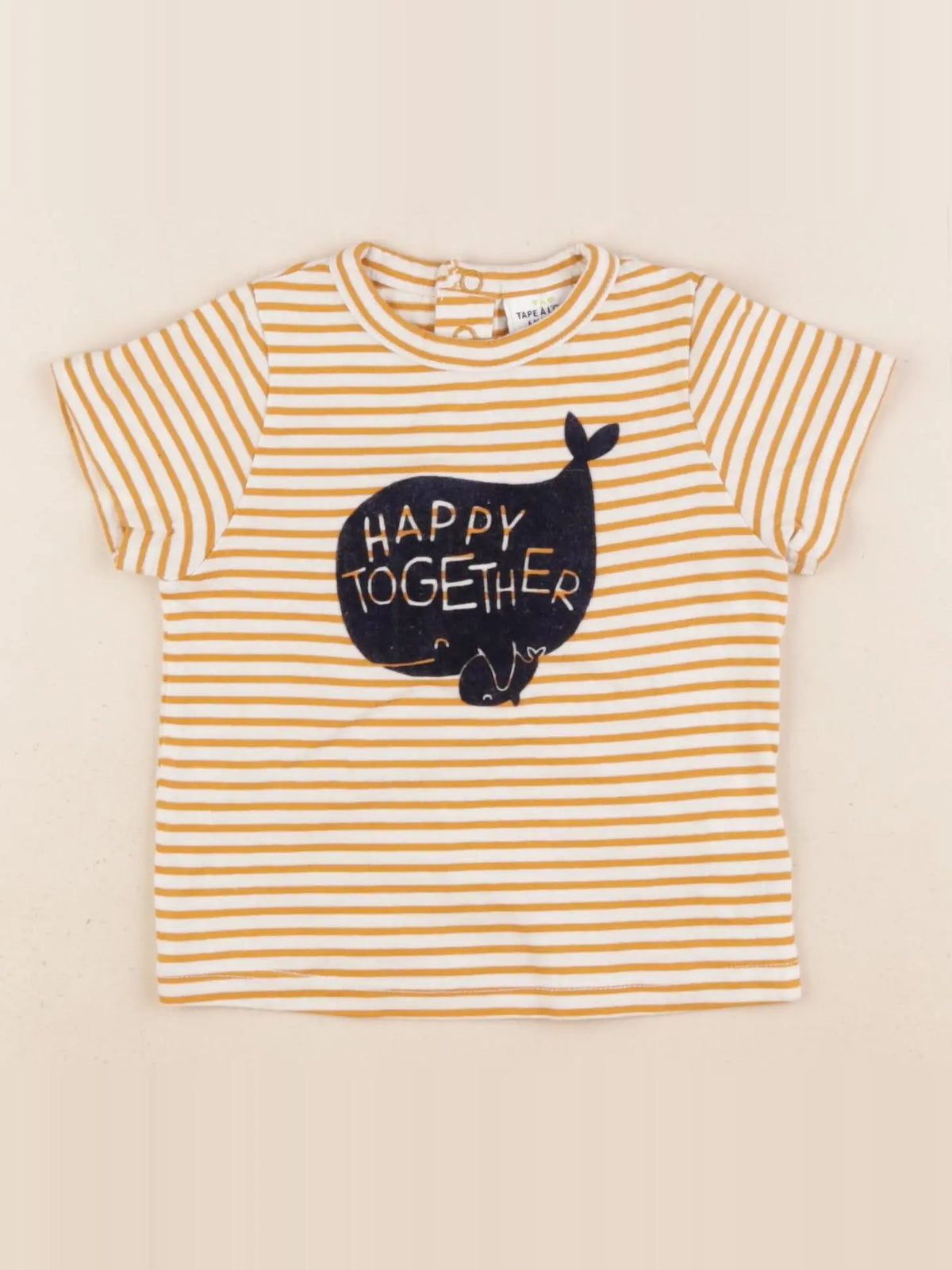 Tape à l'oeil - tee-shirt jaune - 6 mois