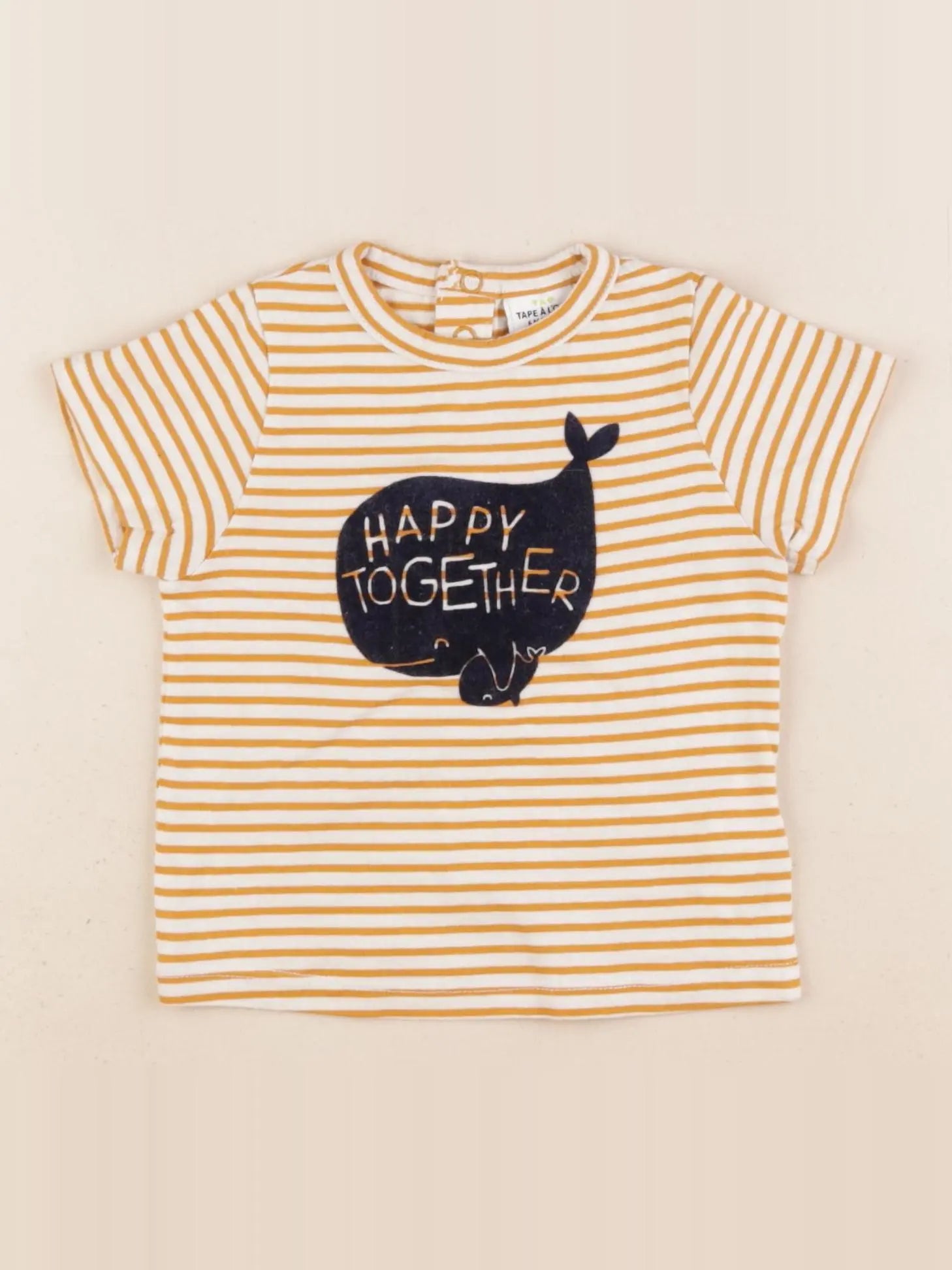 Tape à l'oeil - tee-shirt jaune - 6 mois