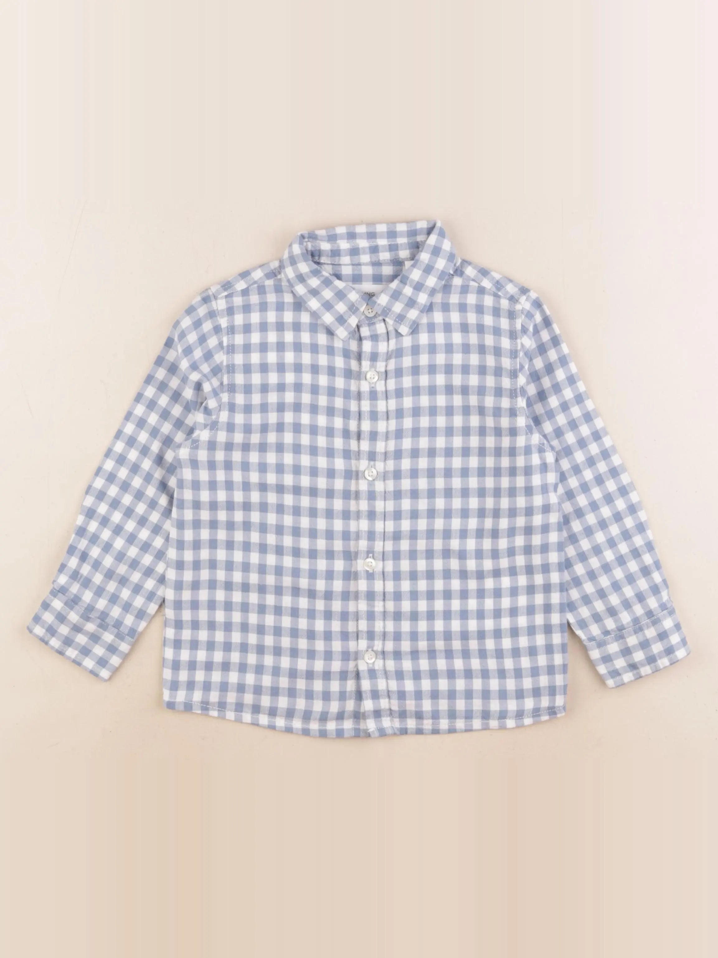 Mango - chemise bleu - 2/3 ans