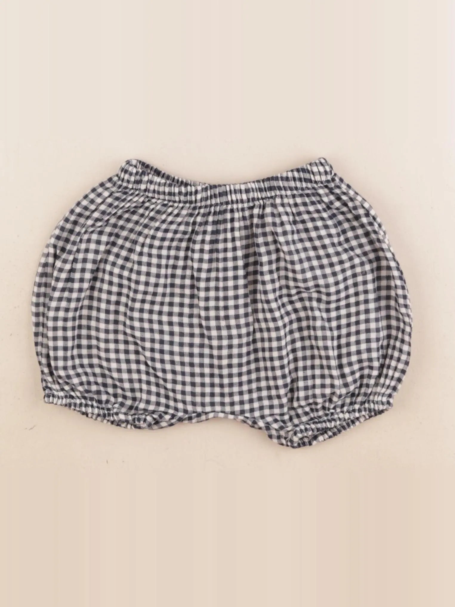 Zara - bloomer bleu, blanc - 3/6 mois