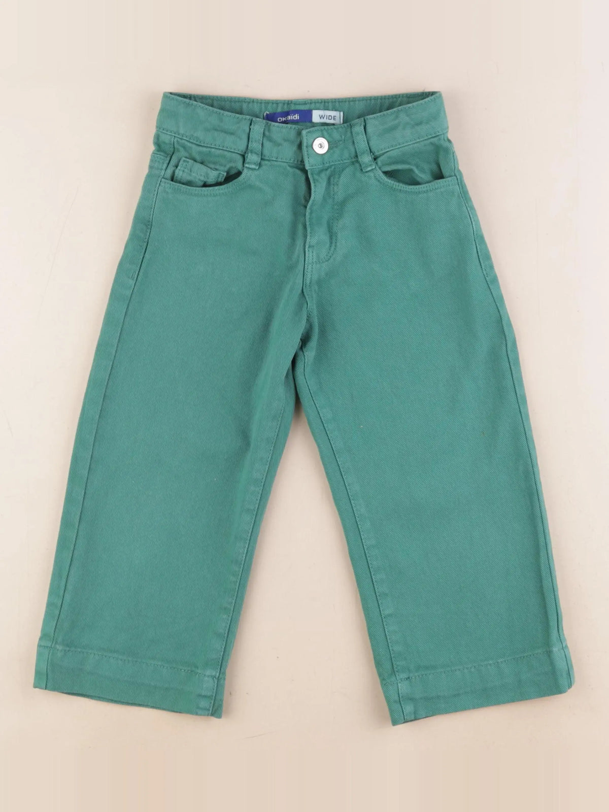 Okaidi - jean vert - 3 ans