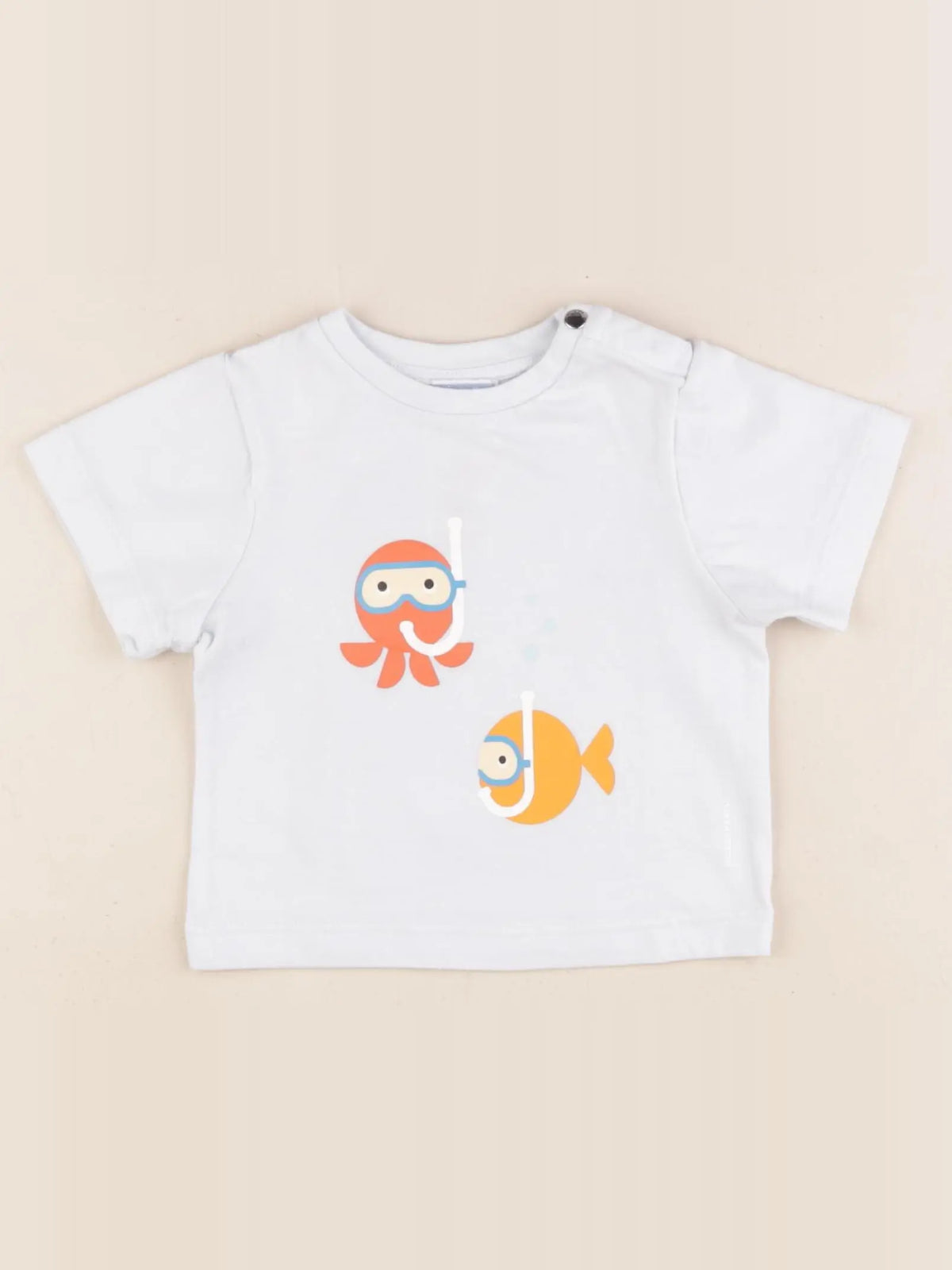 Jacadi - tee-shirt bleu - 12 mois