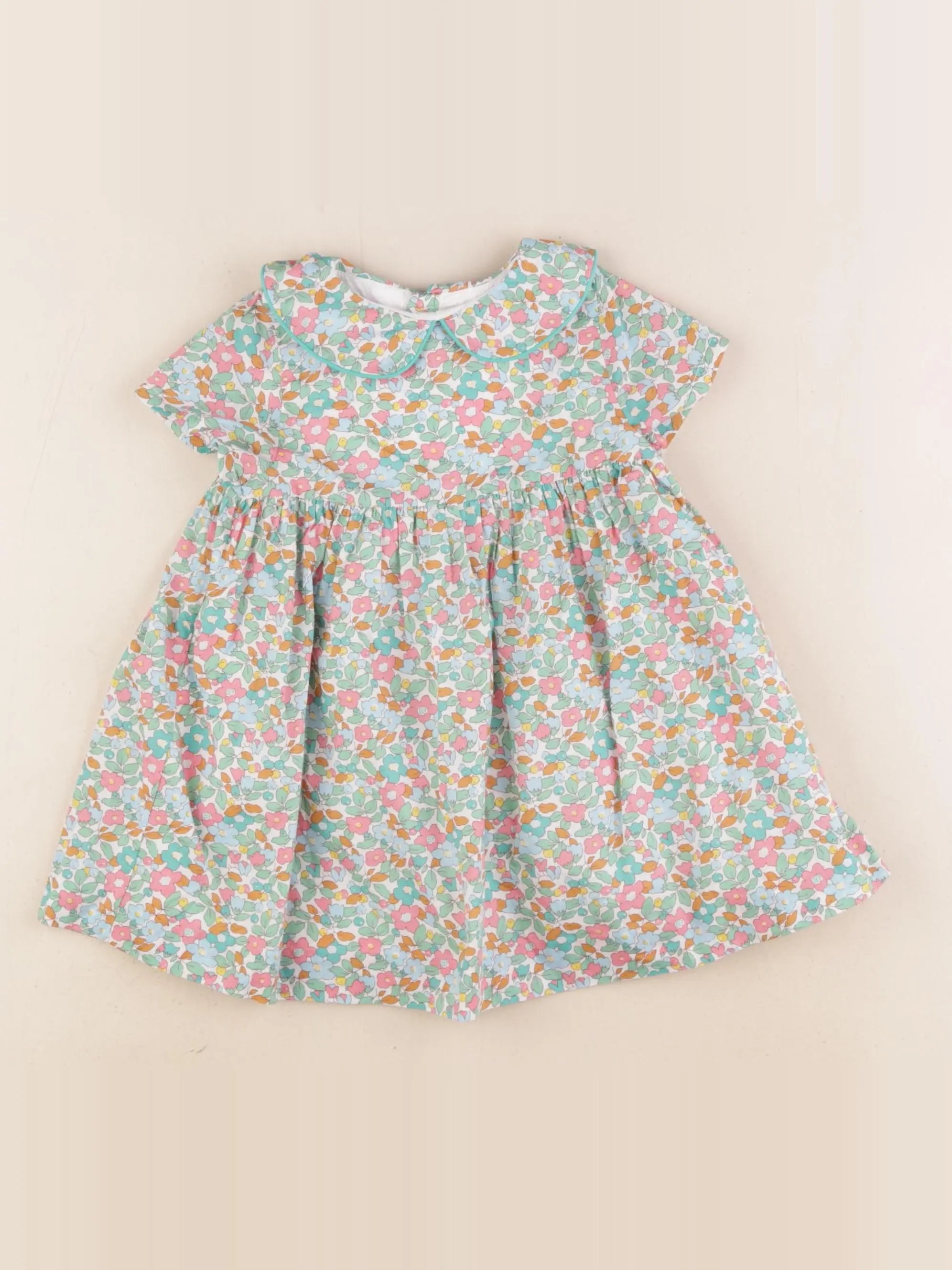 Jacadi - robe liberty multicolore - 12 mois