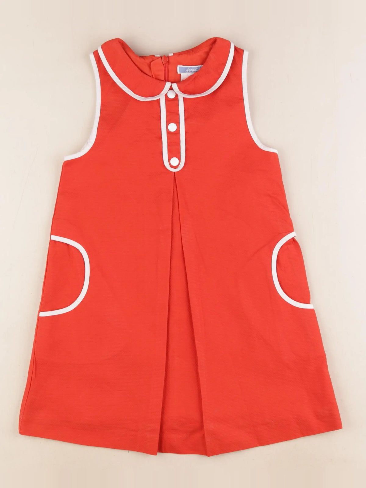 Jacadi - robe orange - 5 ans