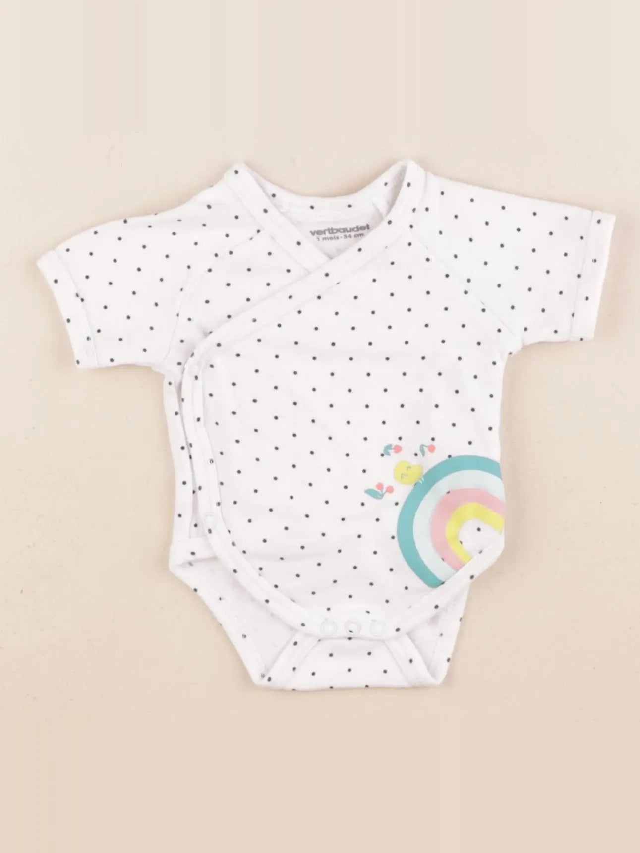 Vertbaudet - body multicolore - 1 mois