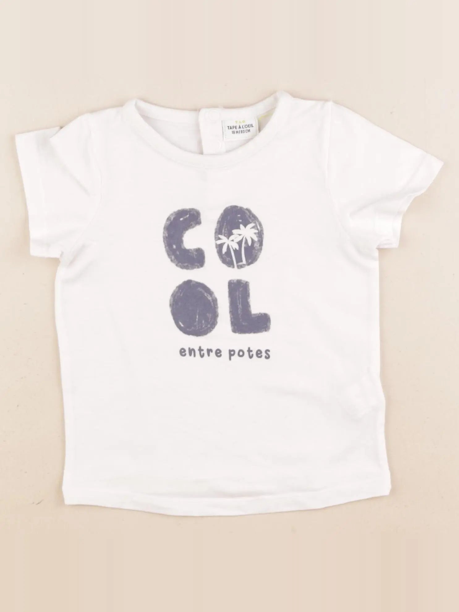 Tape à l'oeil - tee-shirt blanc - 18 mois