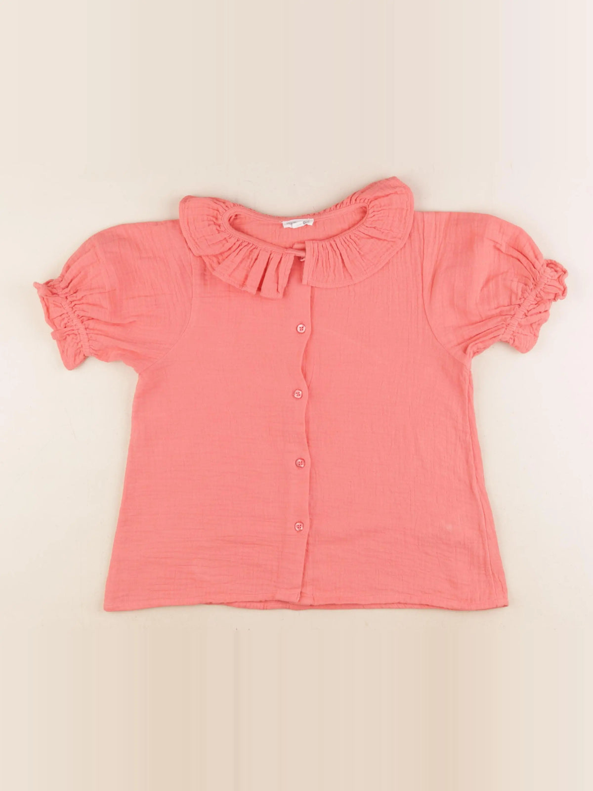 Vertbaudet - blouse orange - 8 ans