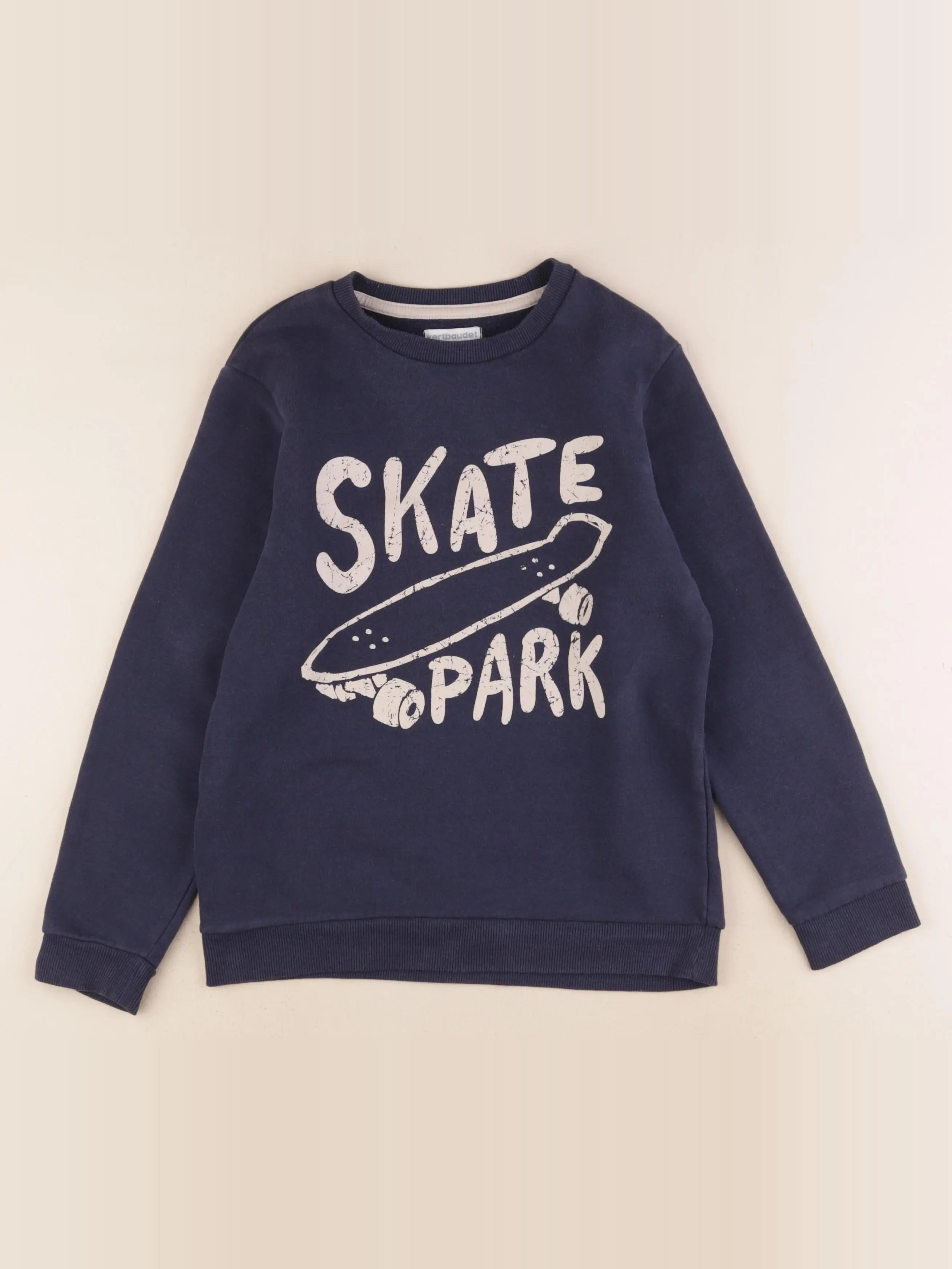 Vertbaudet - sweat bleu - 10 ans