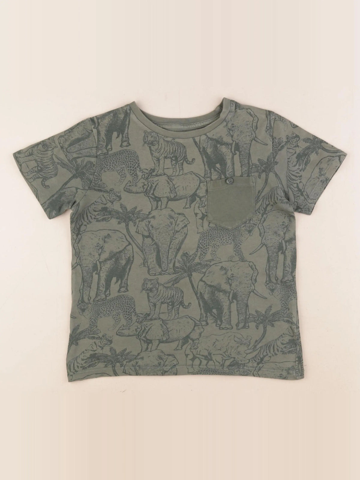 Vertbaudet - tee-shirt vert - 6 ans