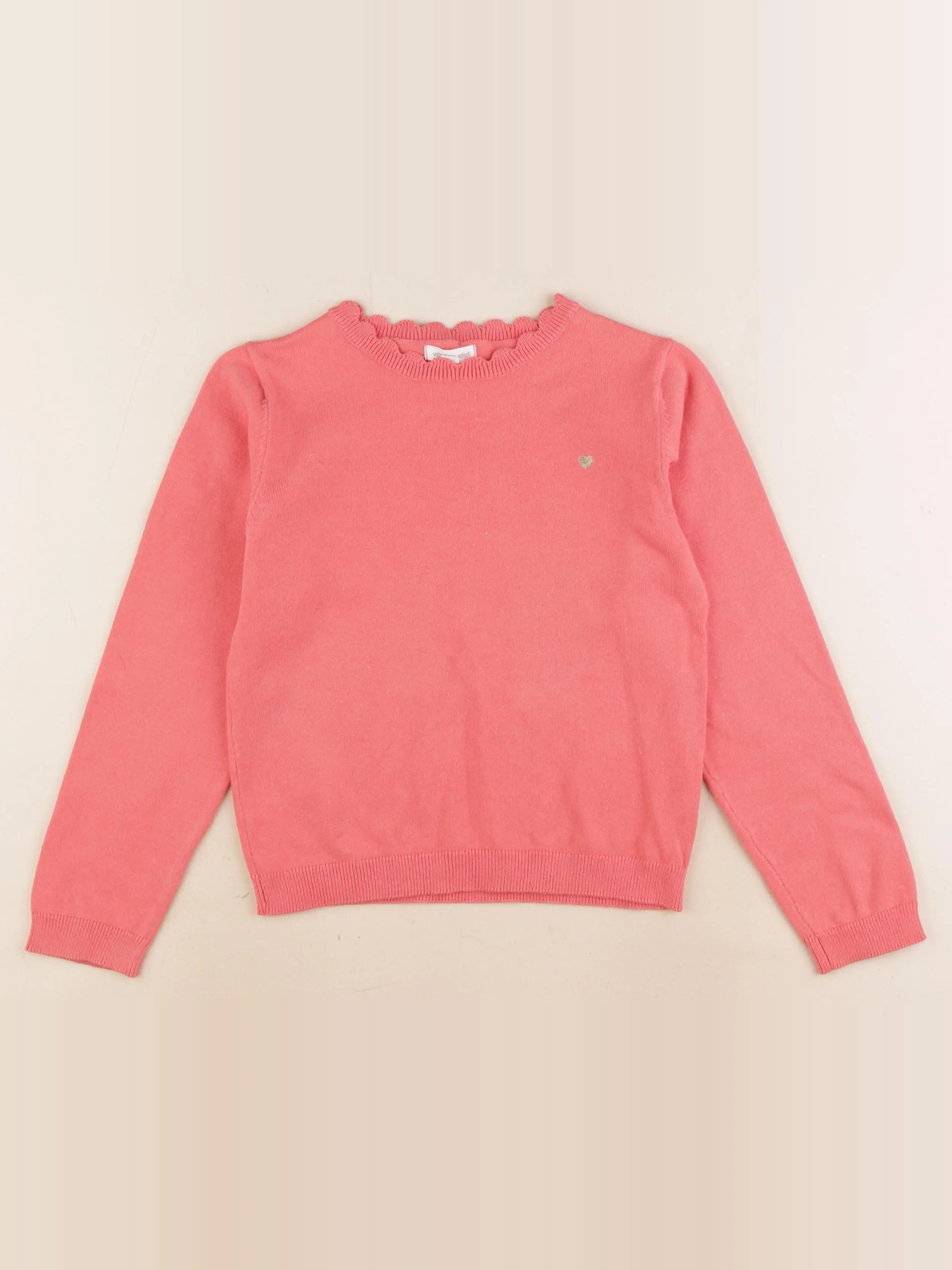 Vertbaudet - pull rose - 8 ans