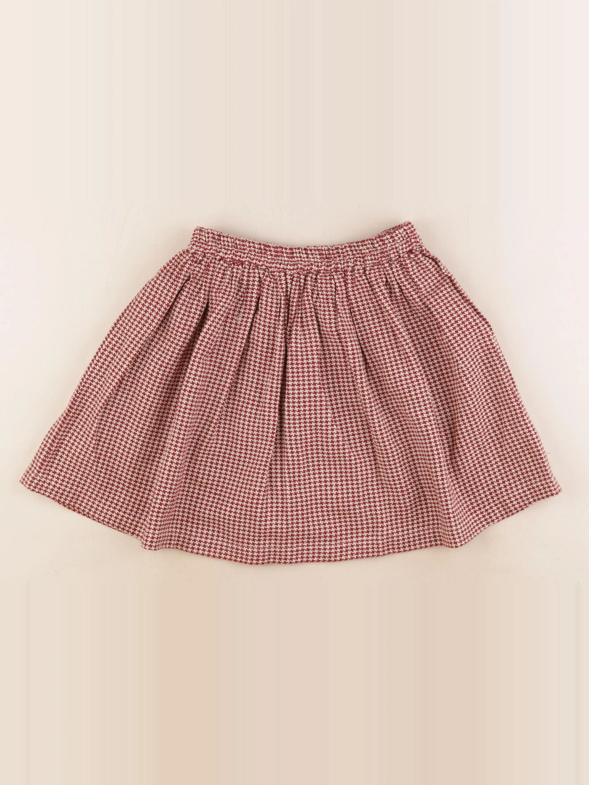 Lililotte - jupe beige, rouge - 12 ans