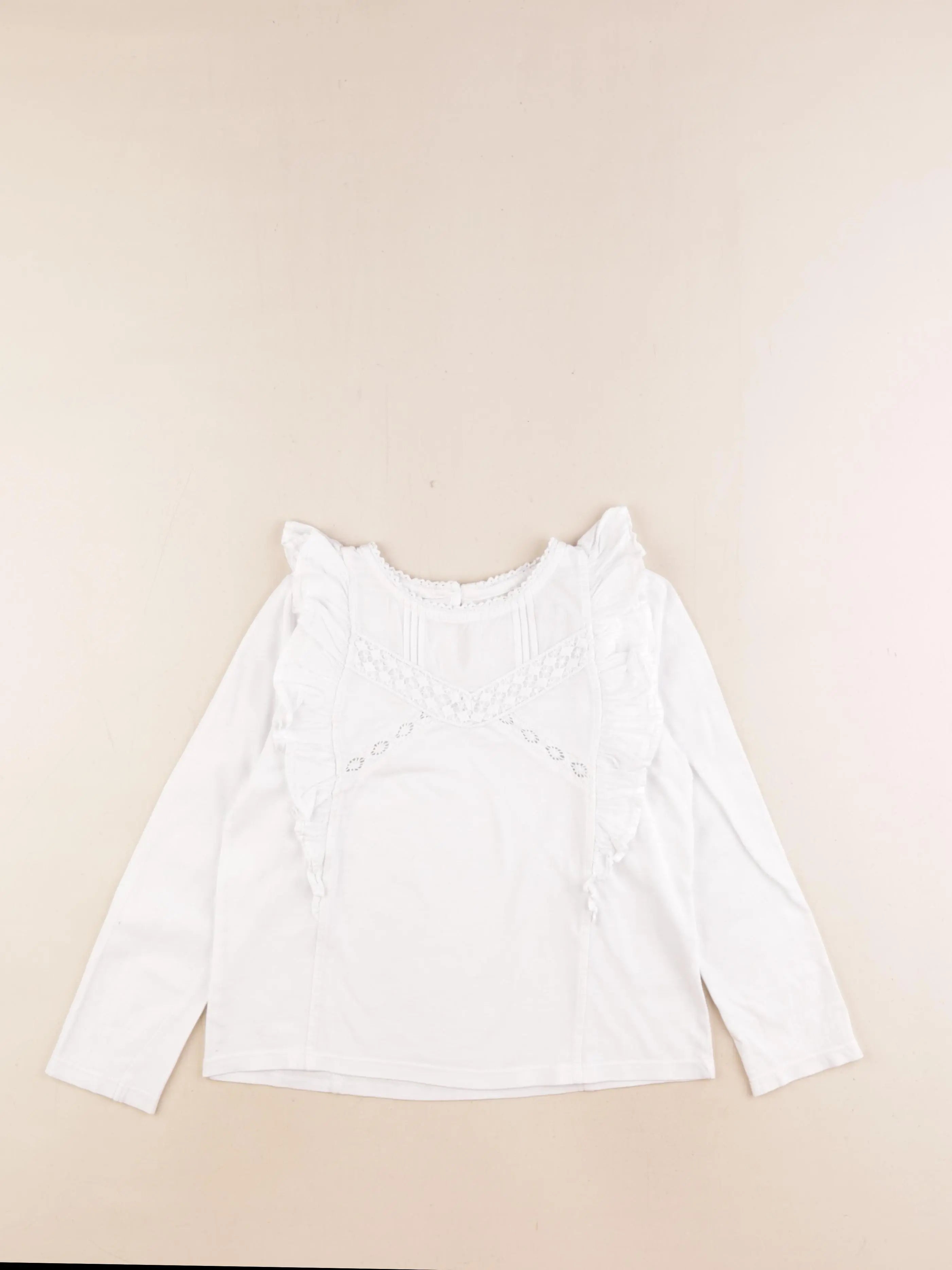 Cyrillus - tee-shirt blanc - 8 ans