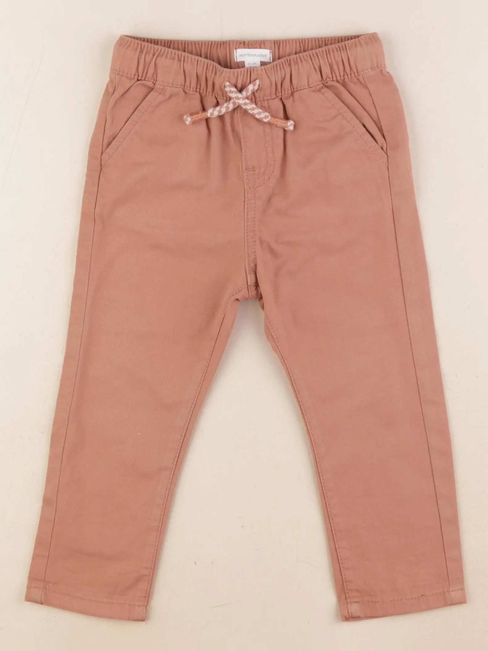 Vertbaudet - pantalon marron - 18 mois
