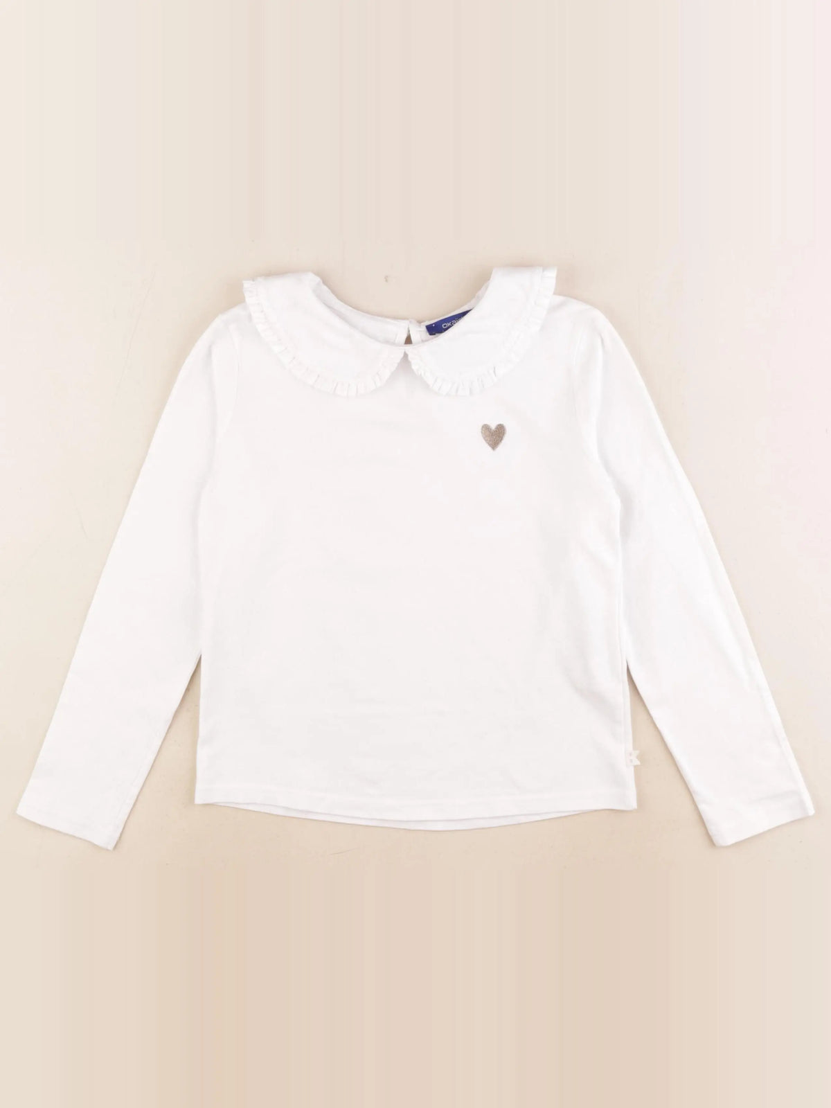Okaidi - tee-shirt blanc - 8 ans
