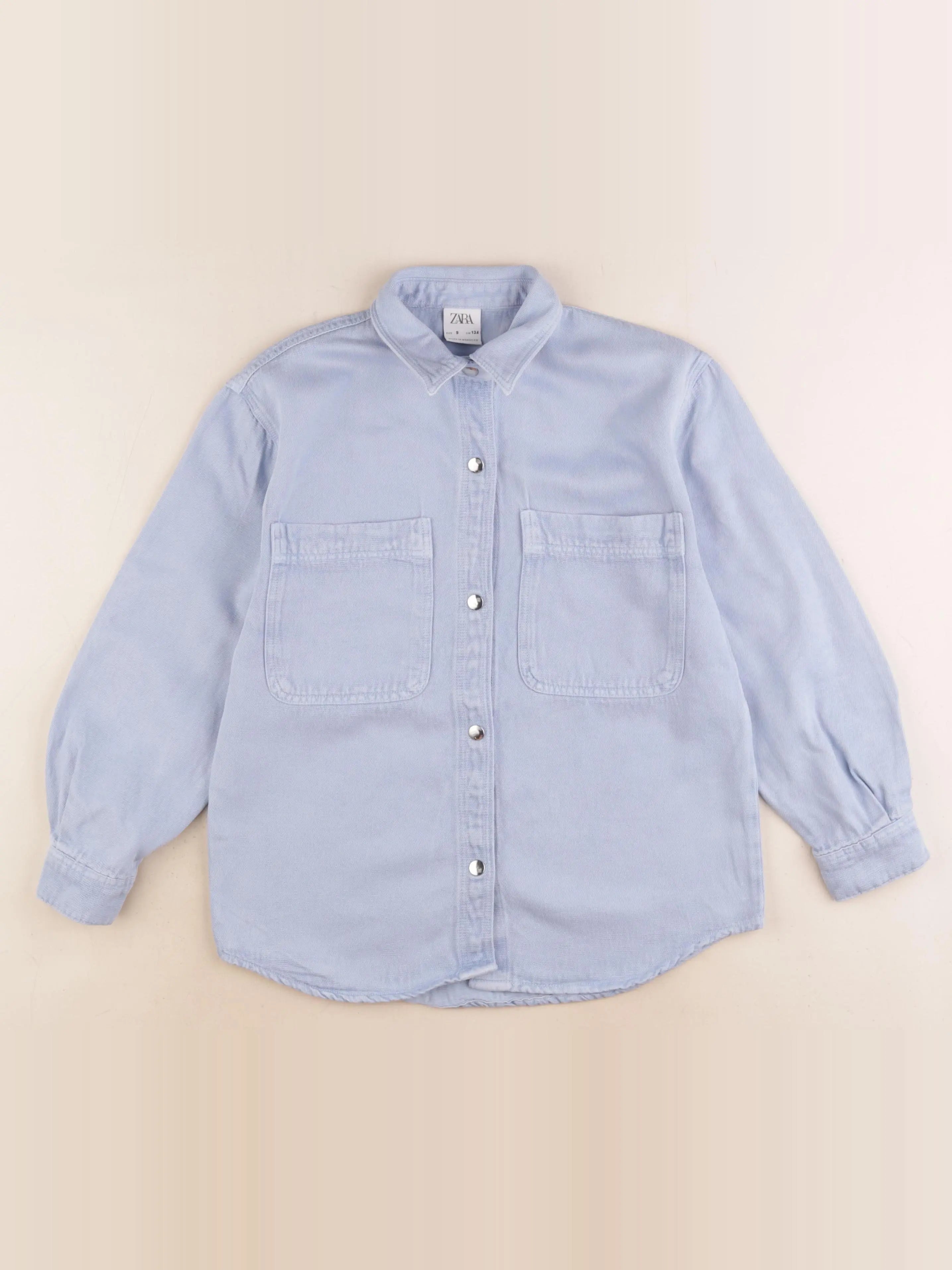 Zara - chemise bleu - 9 ans