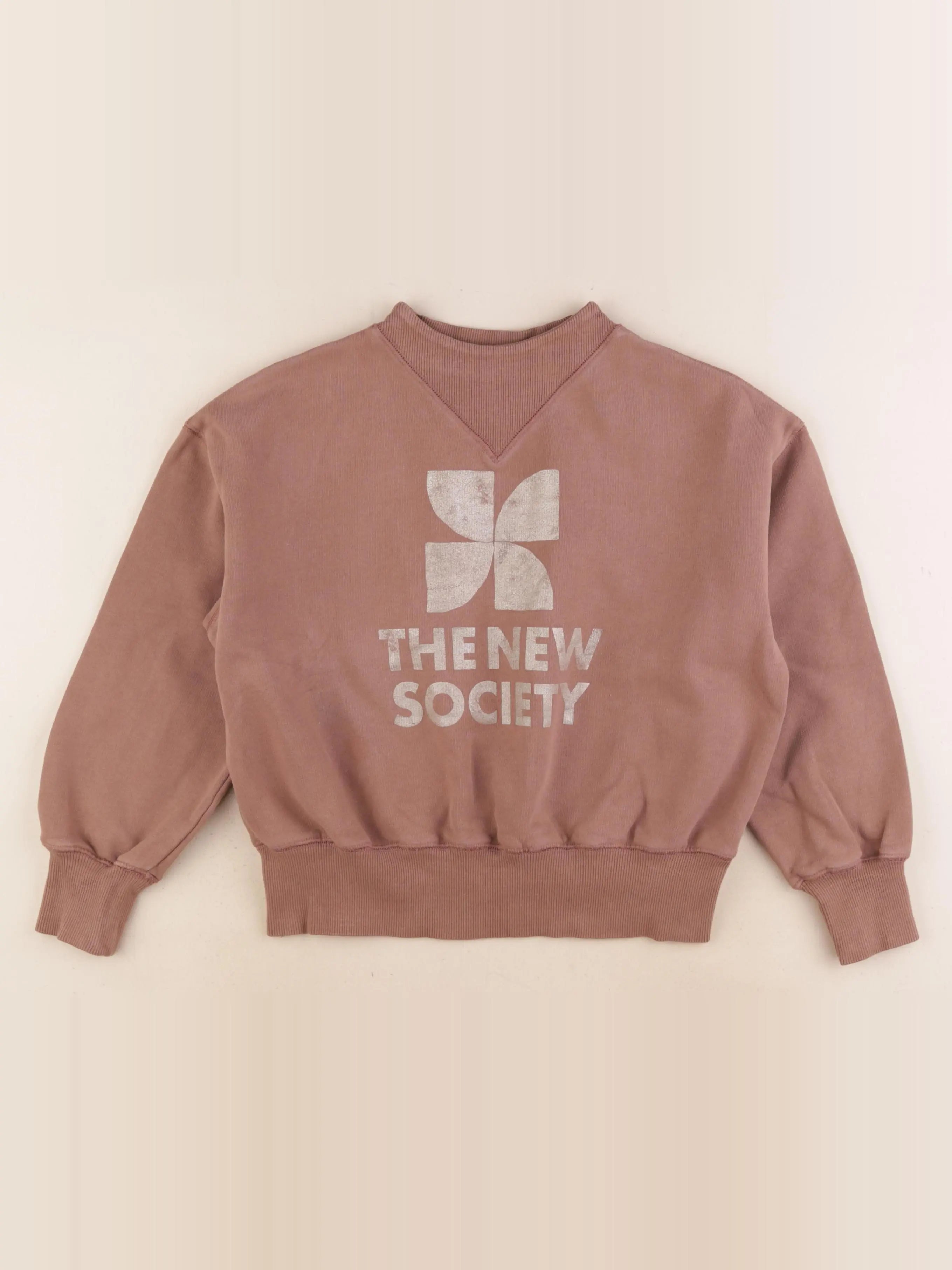 The new society - sweat marron - 8 ans