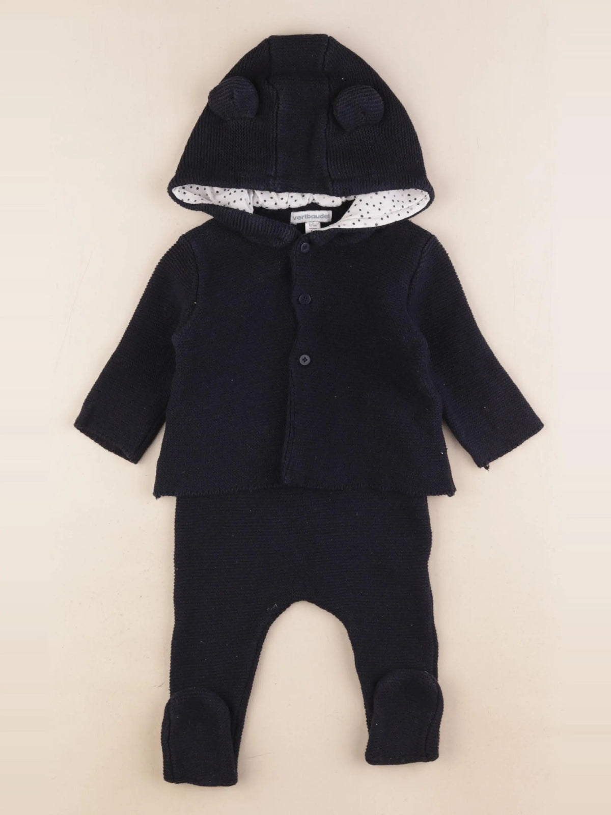 Vertbaudet - ensemble bleu - 6 mois