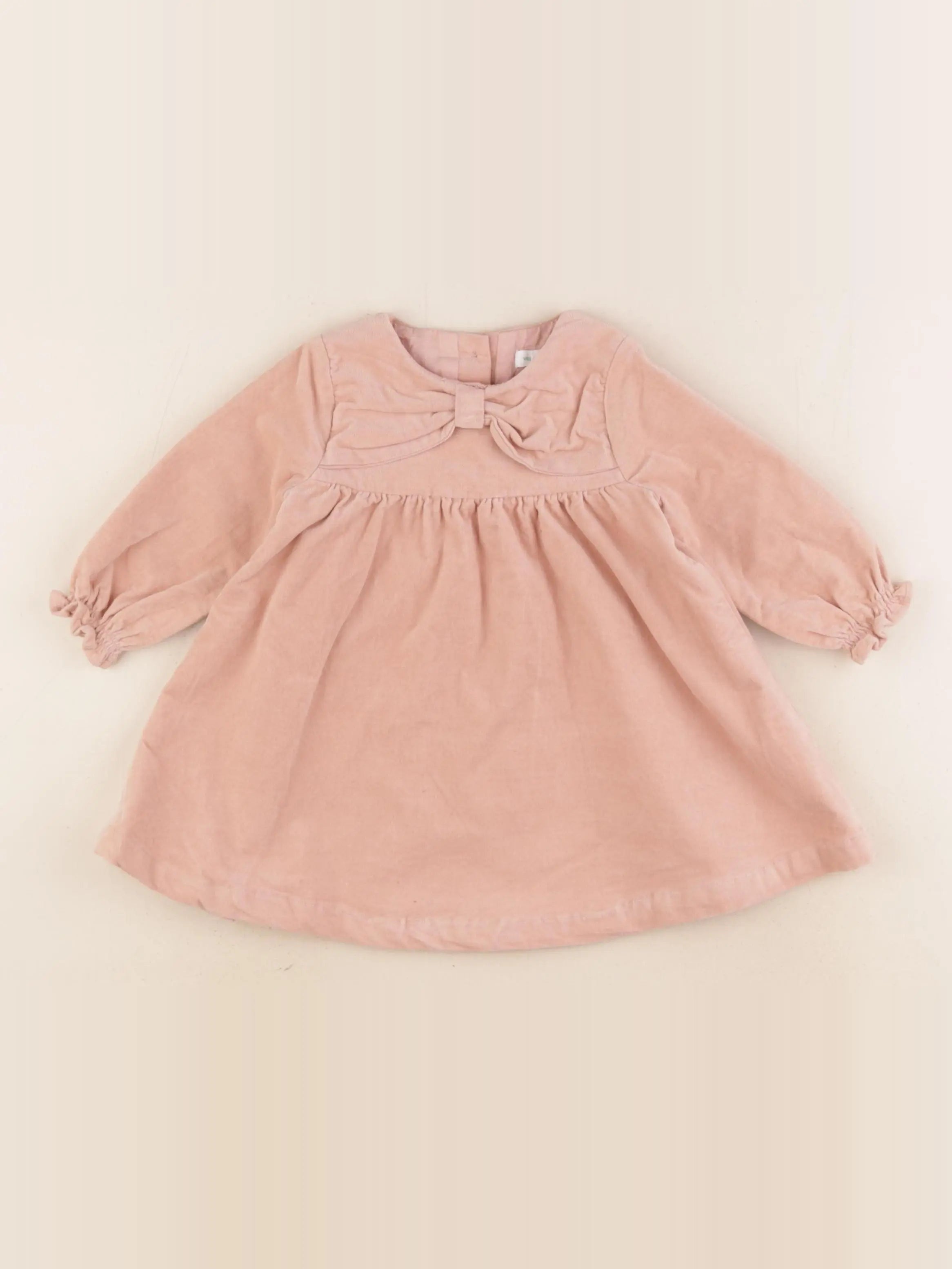 Vertbaudet - robe rose - 9 mois