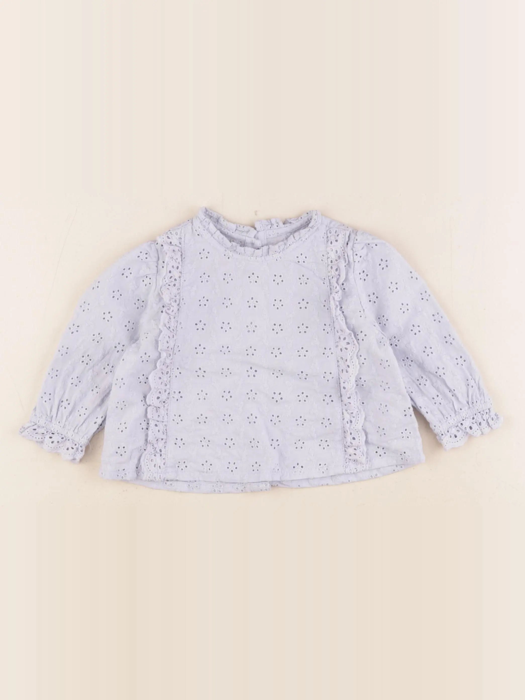 Vertbaudet - blouse bleu - 9 mois