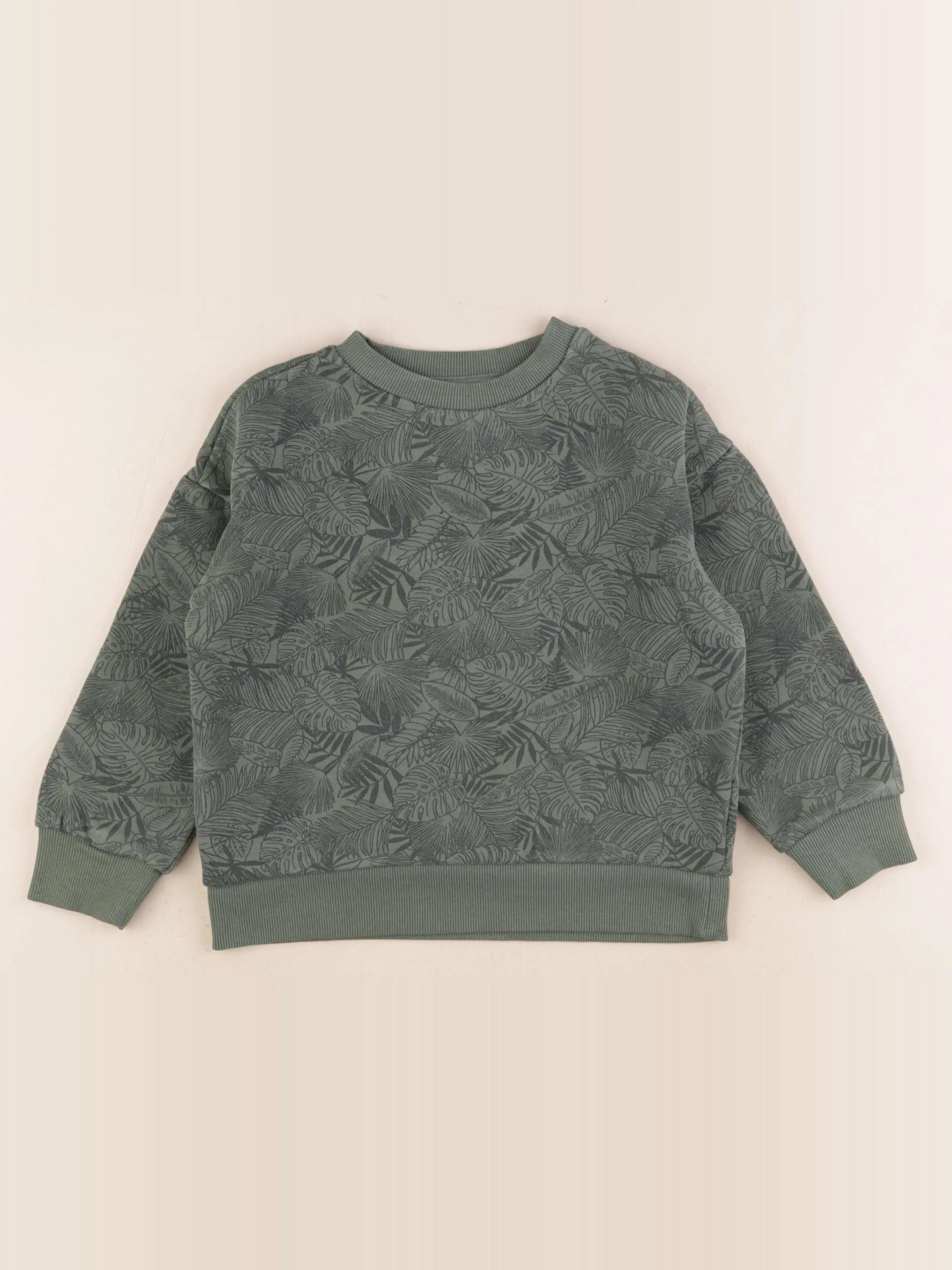 Vertbaudet - sweat vert - 6 ans