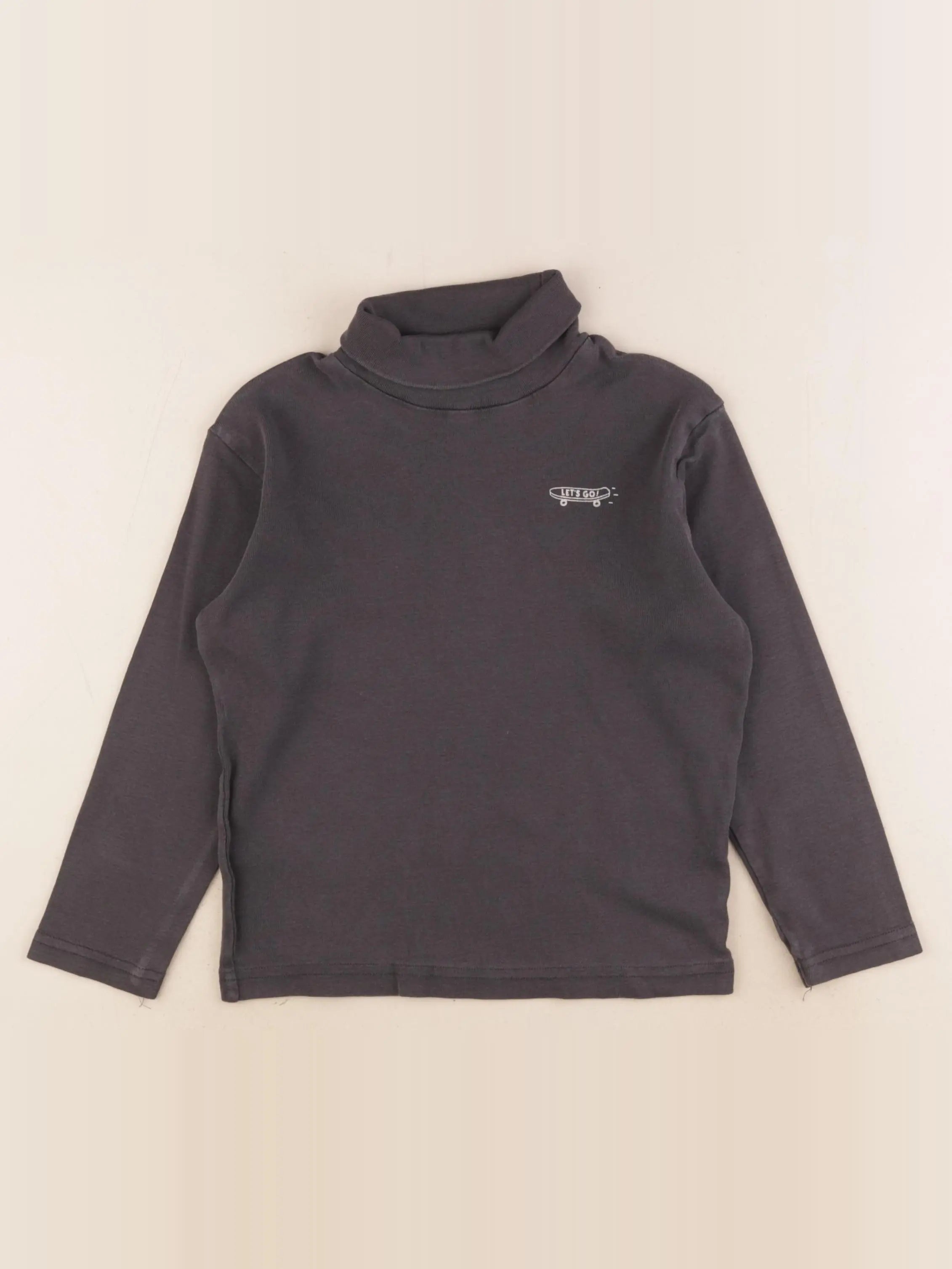 Vertbaudet - sous-pull gris - 6 ans